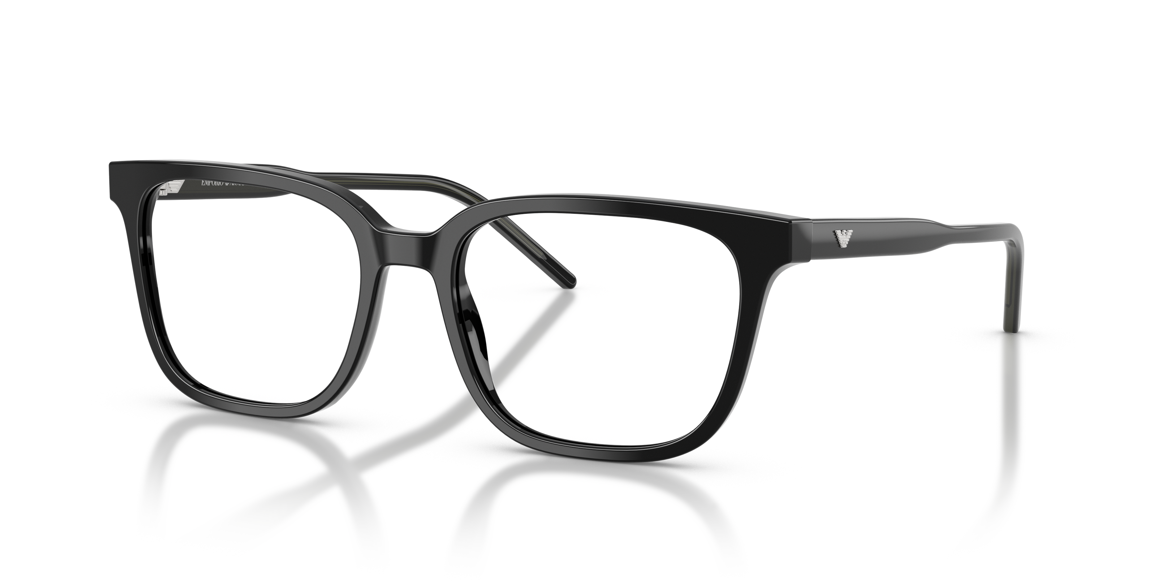 Emporio Armani EA3258 Shiny Black three-quarter view