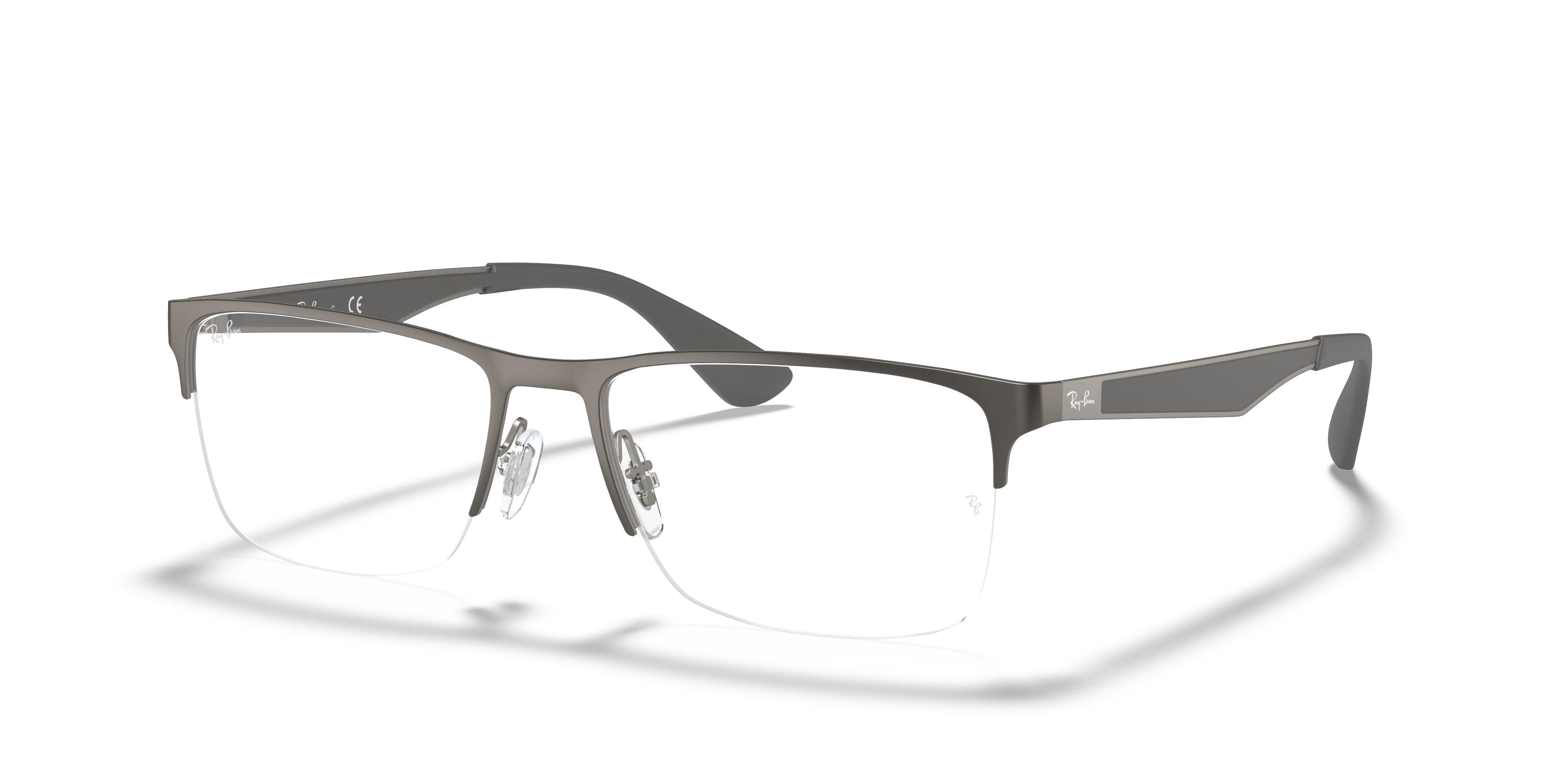 Ray-Ban RB6335 in Gunmetal, three-quarter view #Colour_Gunmetal (2855)