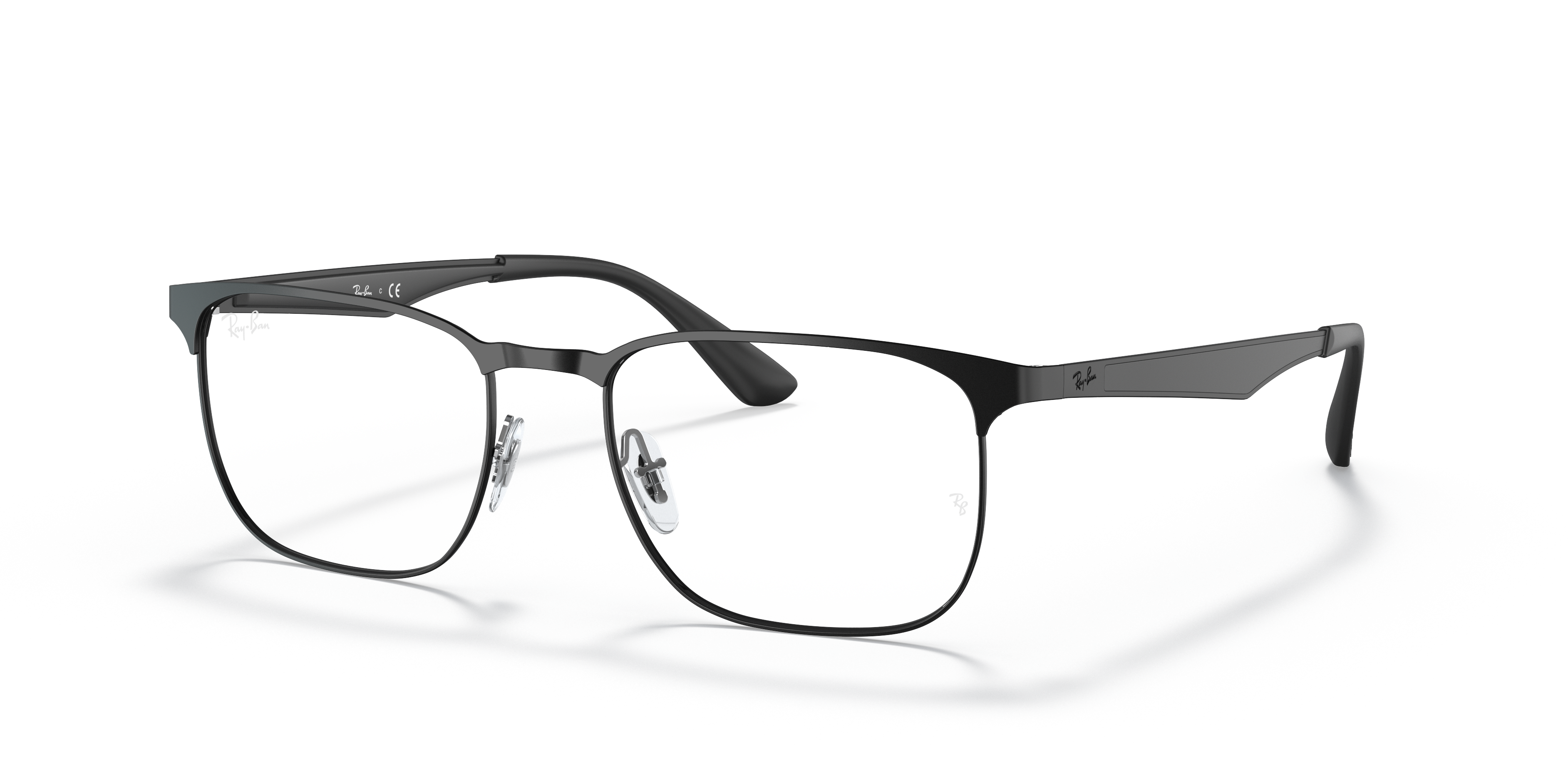 Ray-Ban RB6363 Glasses – Black (2904), three-quarter view