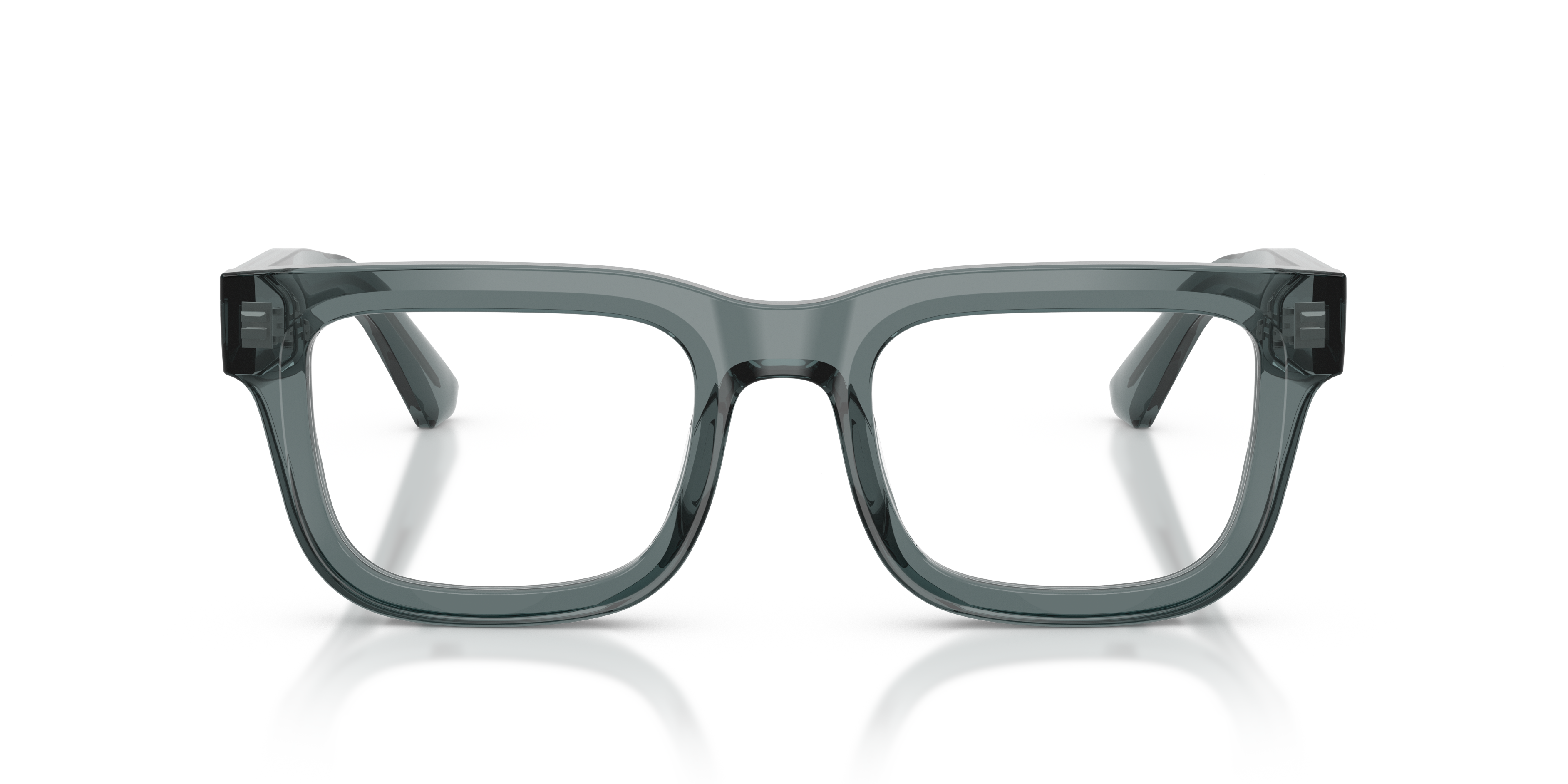 Emporio Armani EA3279 Shiny Transparent Grey front view