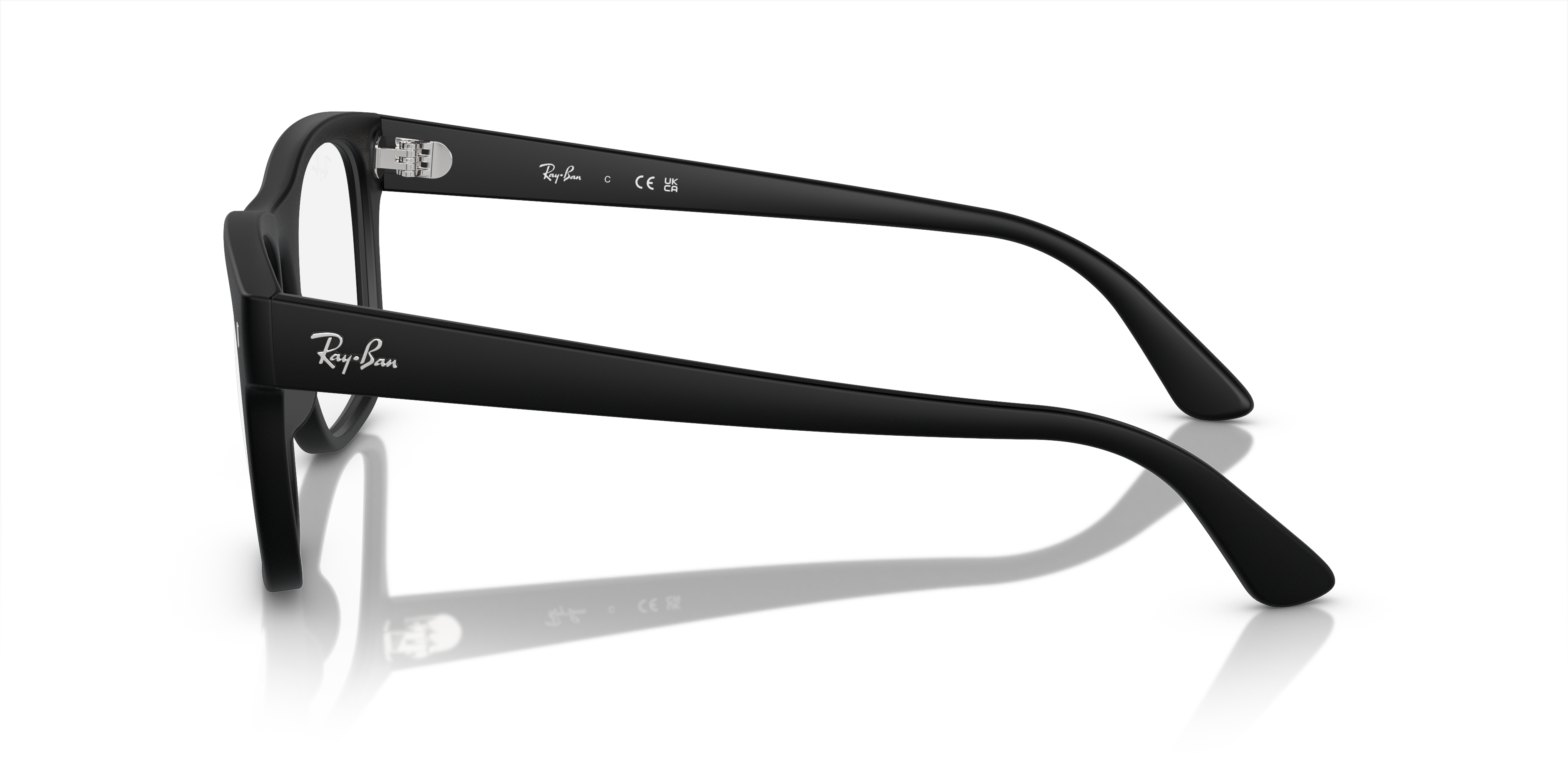 Ray-Ban RB7228 in Matte Black, side view #Colour_Matte Black (2477)