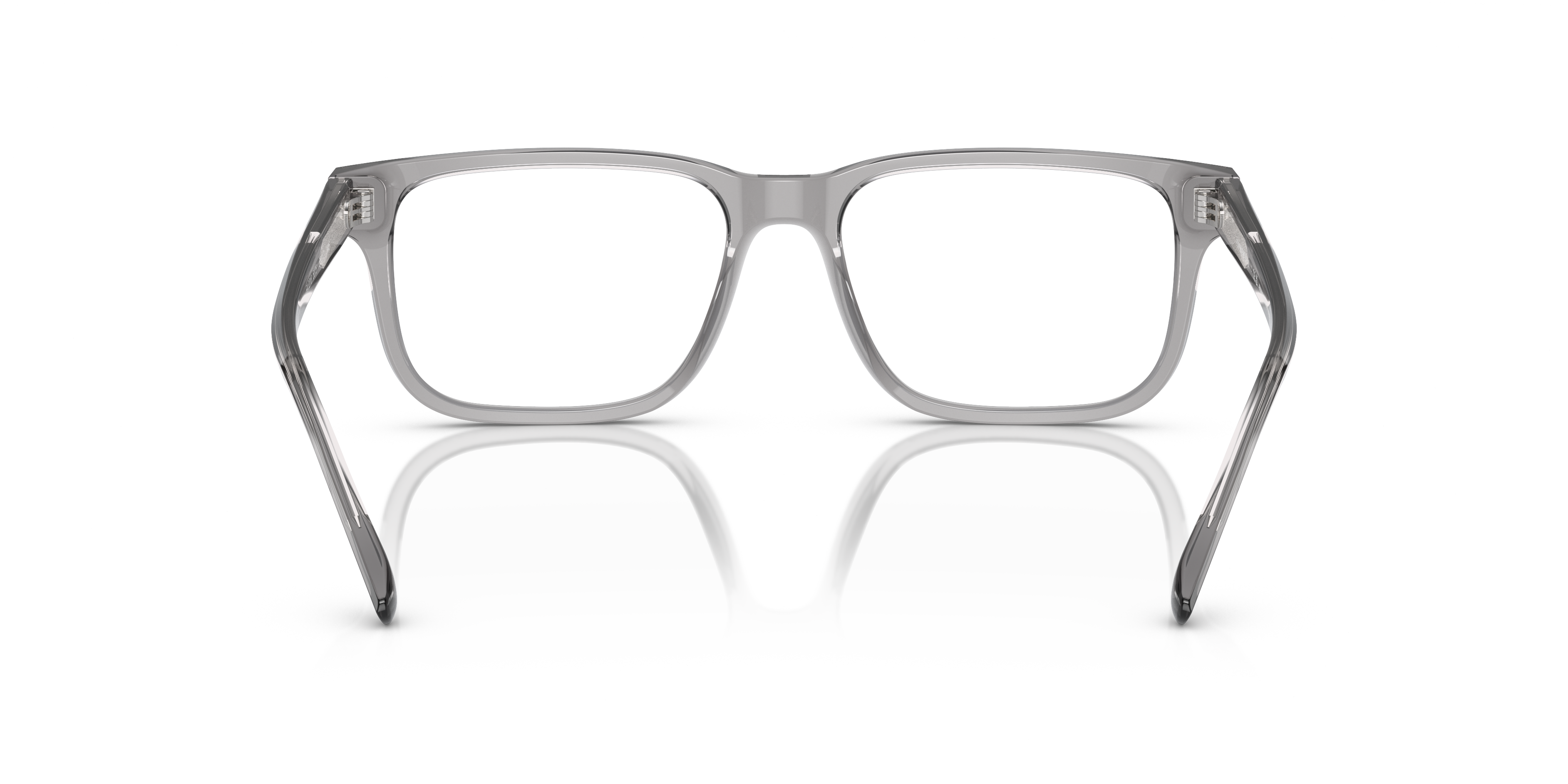 Emporio Armani EA3218 Shiny Transparent Grey back view