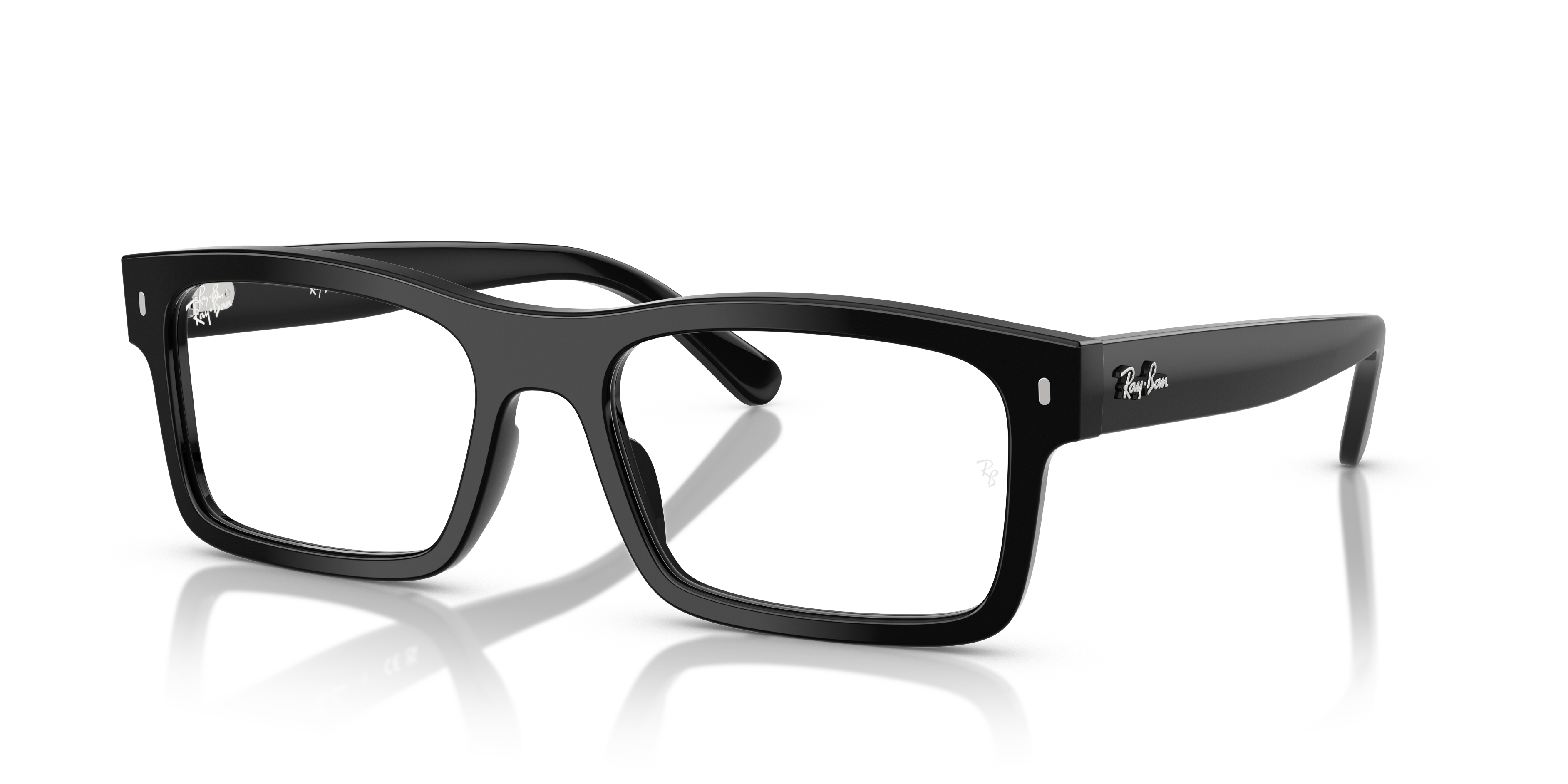 Ray-Ban RB5435 in Black, three-quarter view #Colour_Black (2000)