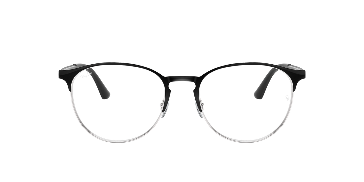 Ray-Ban RB6375 in Black On Silver, front view #Colour_Black On Silver (2861)