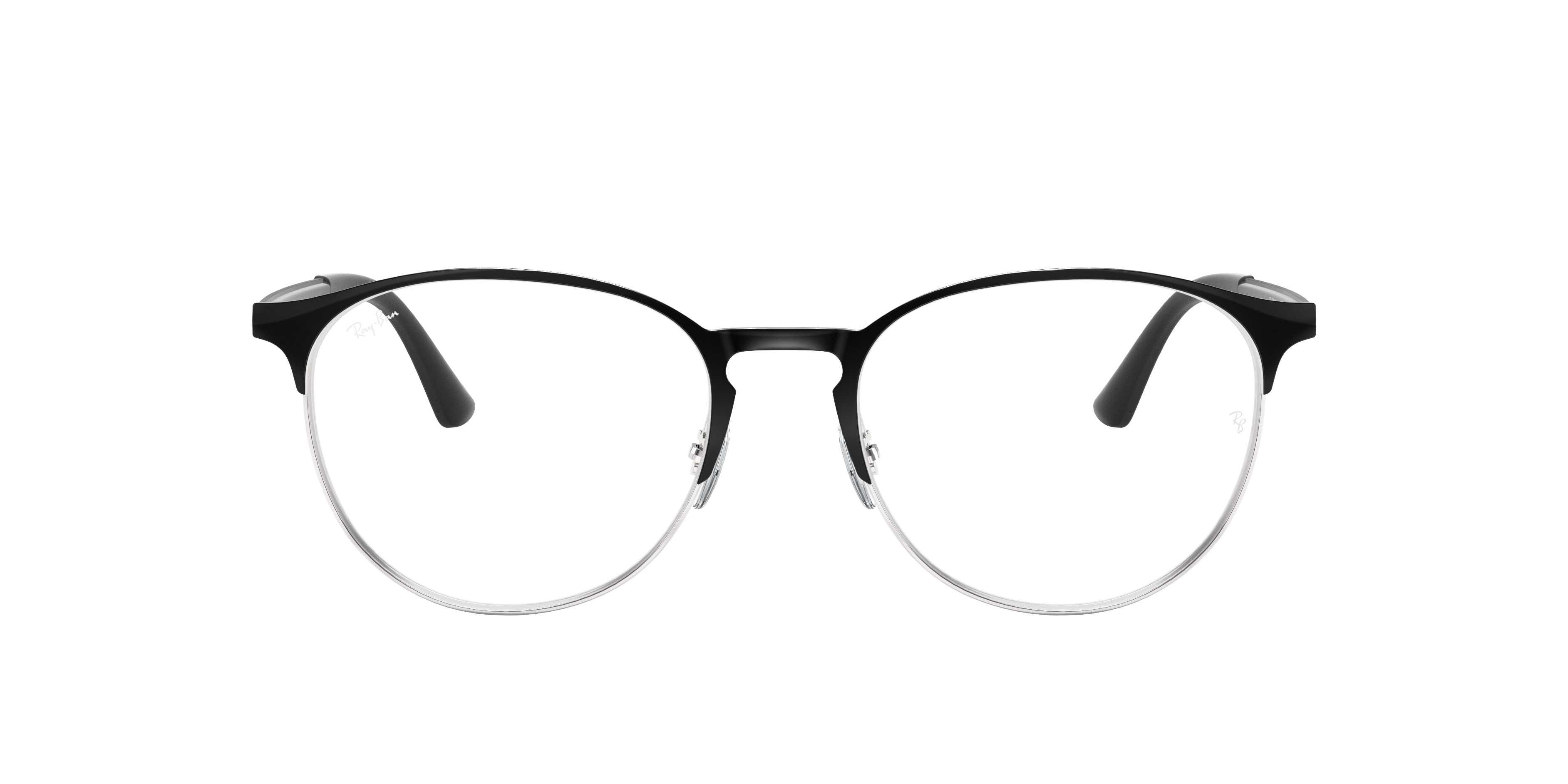 Ray-Ban RB6375 in Black On Silver, front view #Colour_Black On Silver (2861)
