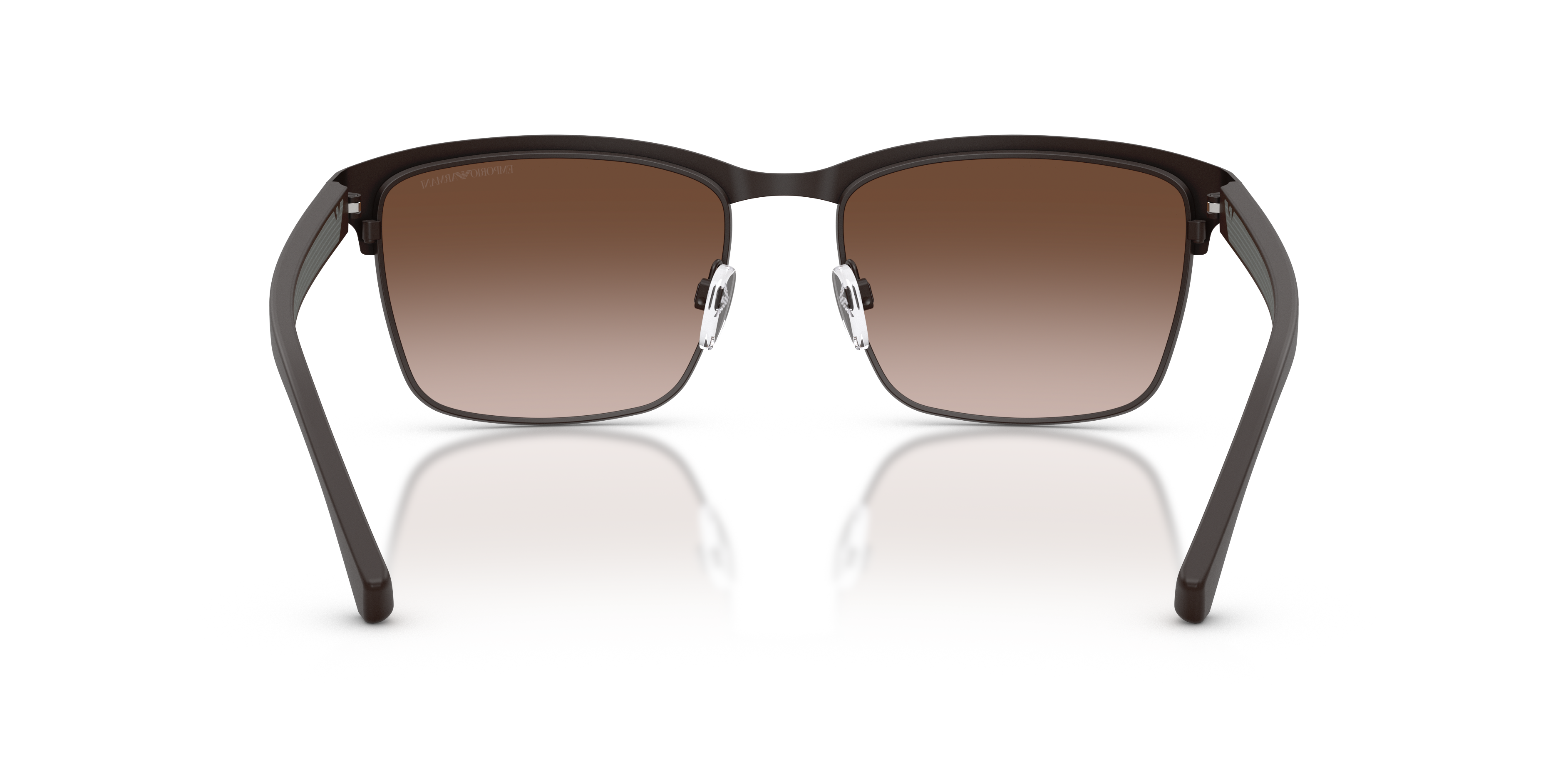 Emporio Armani EA2087 in Matte Brown, back view #Colour_Matte Brown