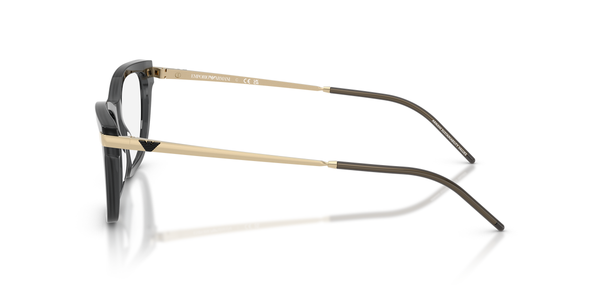 Emporio Armani EA3262 in Shiny Opal Black, side view #Colour_Shiny Opal Black (6262)