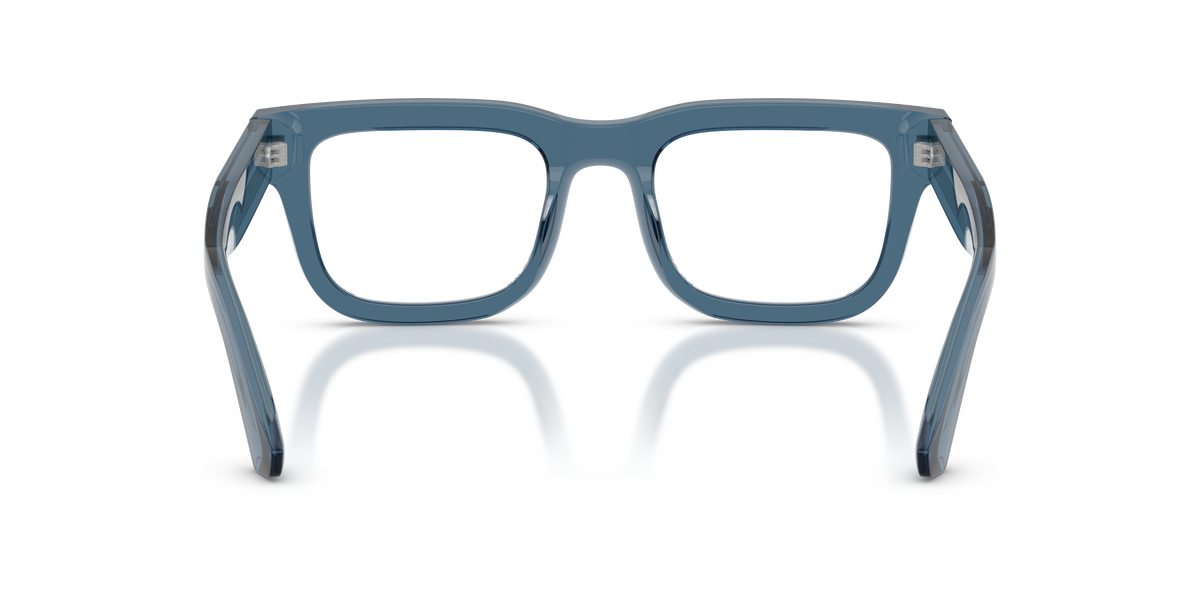 Emporio Armani EA3279 Shiny Transparent Blue back view