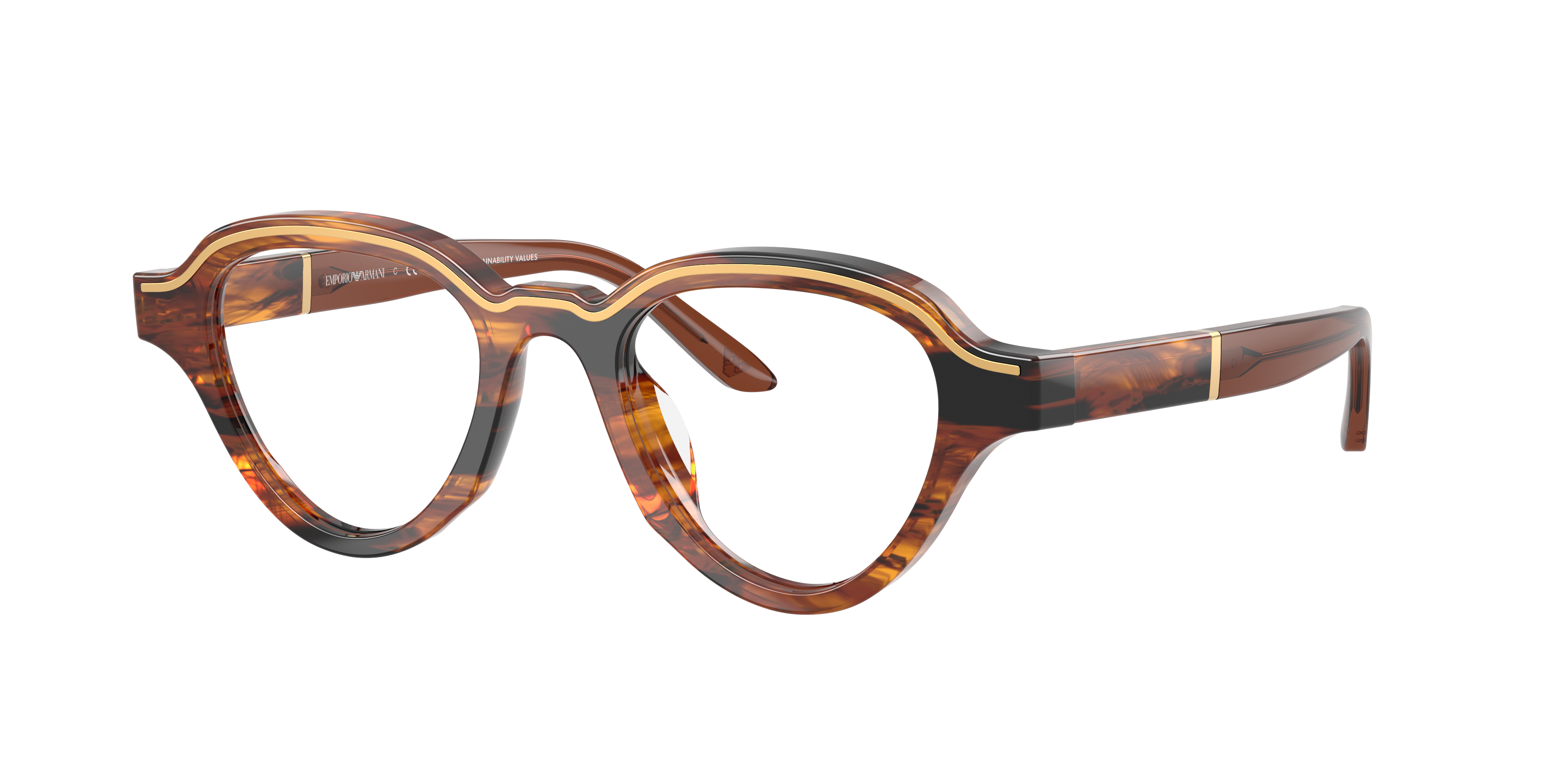 Striped Dark Brown (63391W), three-quarter view #Colour_Striped Dark Brown (63391W)