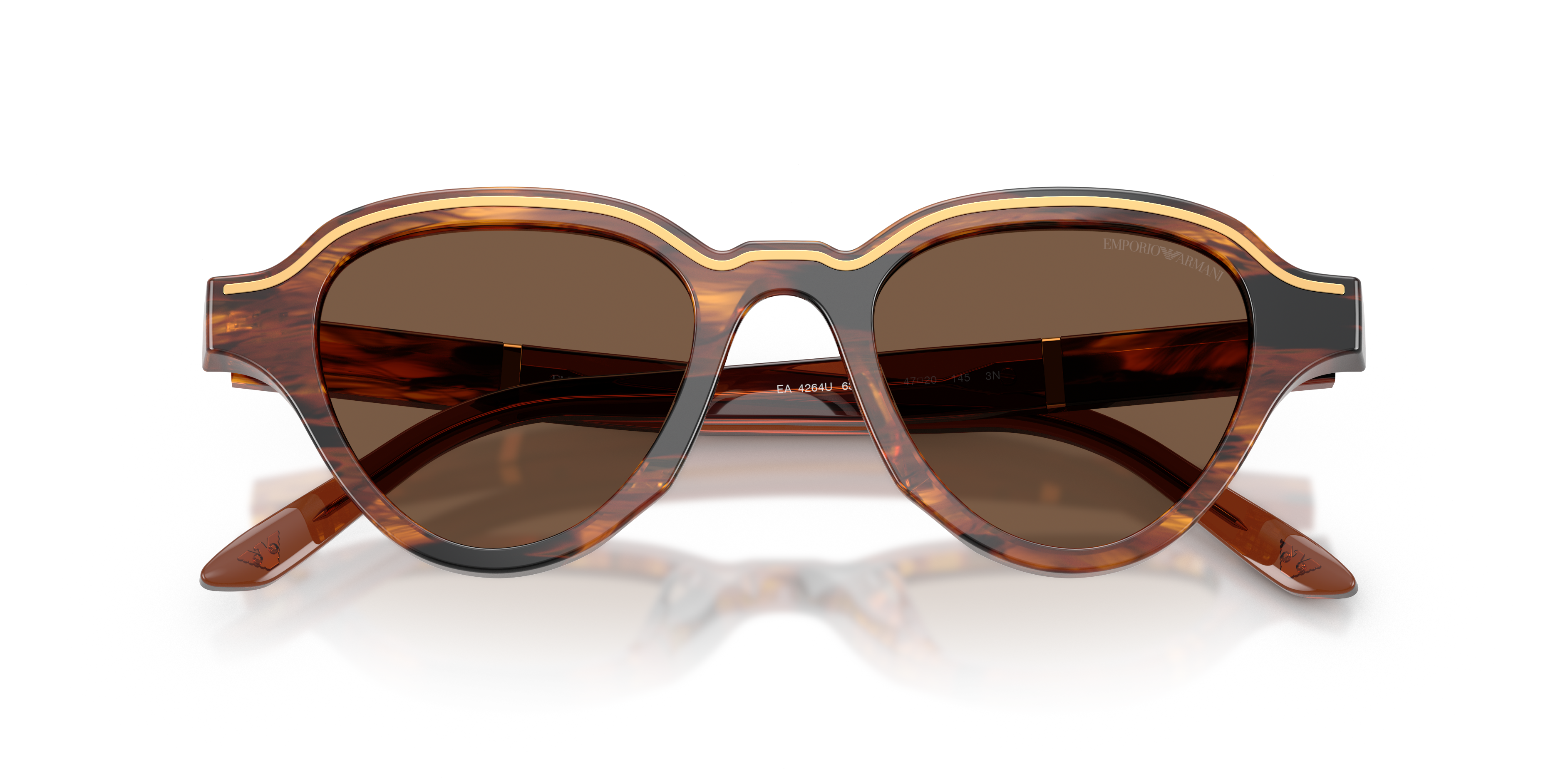 Striped Dark Brown (633973), front-detail view #Colour_Striped Dark Brown (633973)