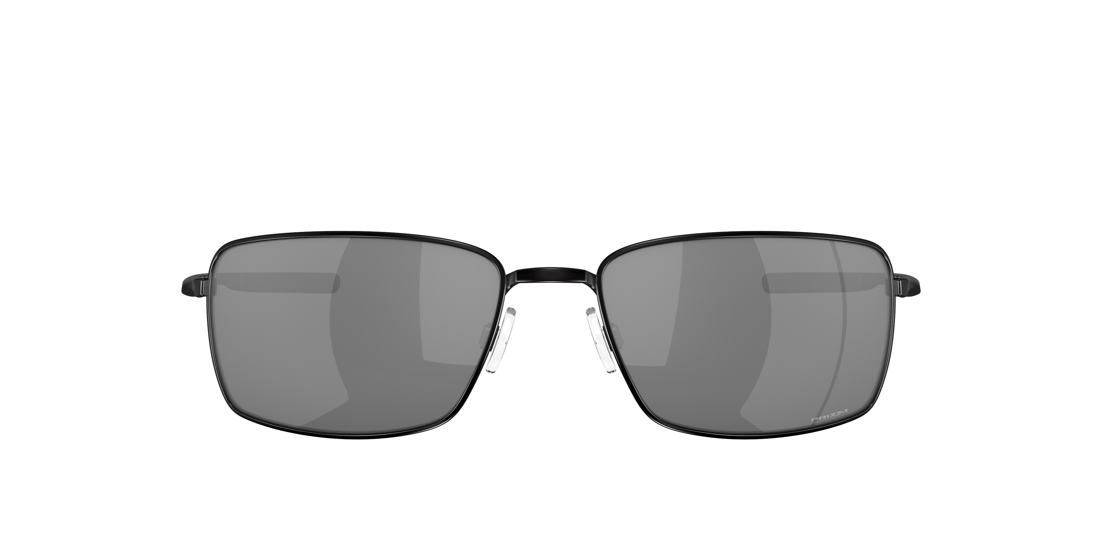 Oakley Square Wire OO4075 in Polished Black / Prizm Black, front view #Colour_Polished Black / Prizm Black