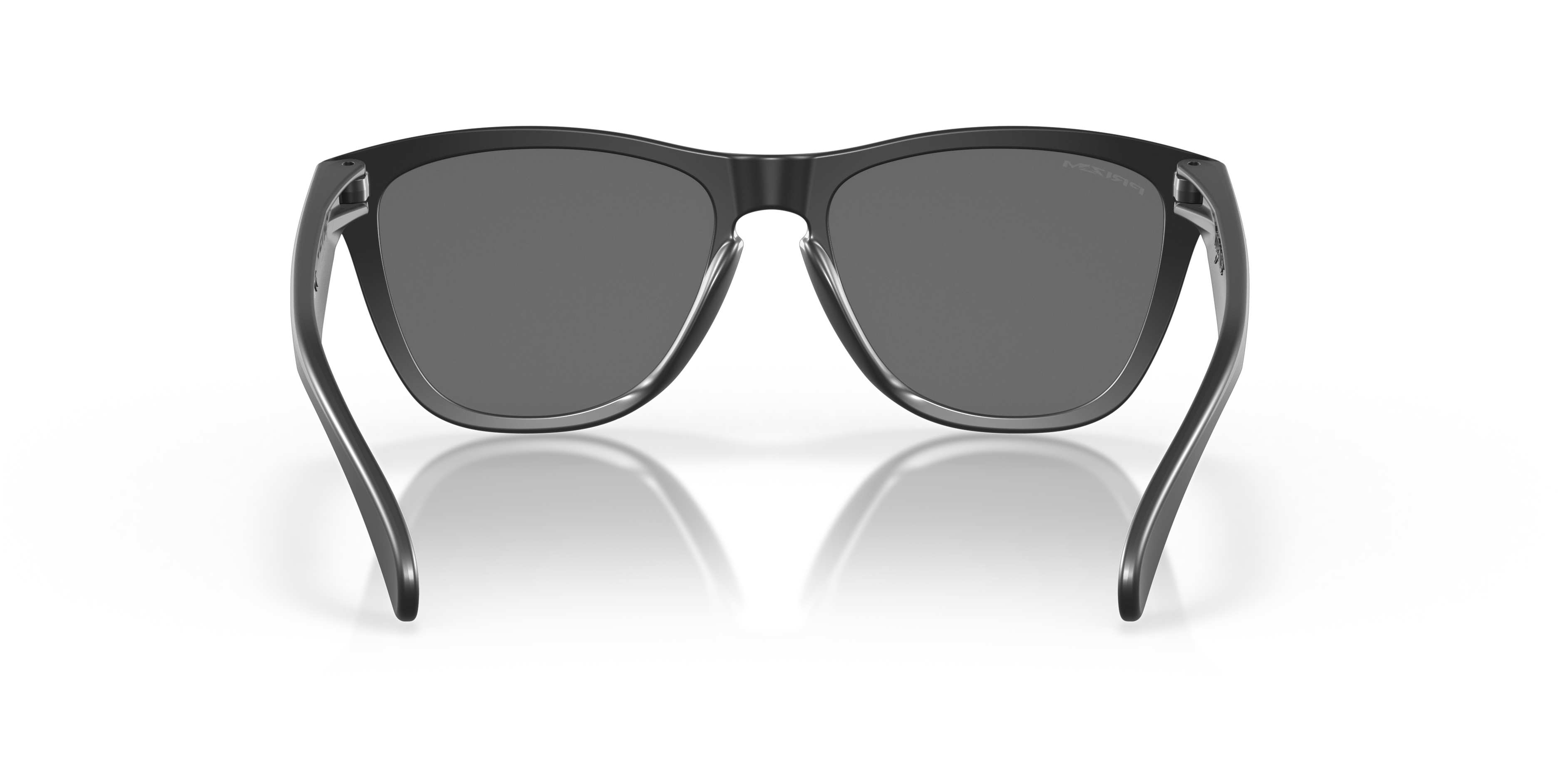 Oakley Frogskins OO9013 in Matte Black / Prizm Black Polarized, back view #Colour_Matte Black / Prizm Black Polarized