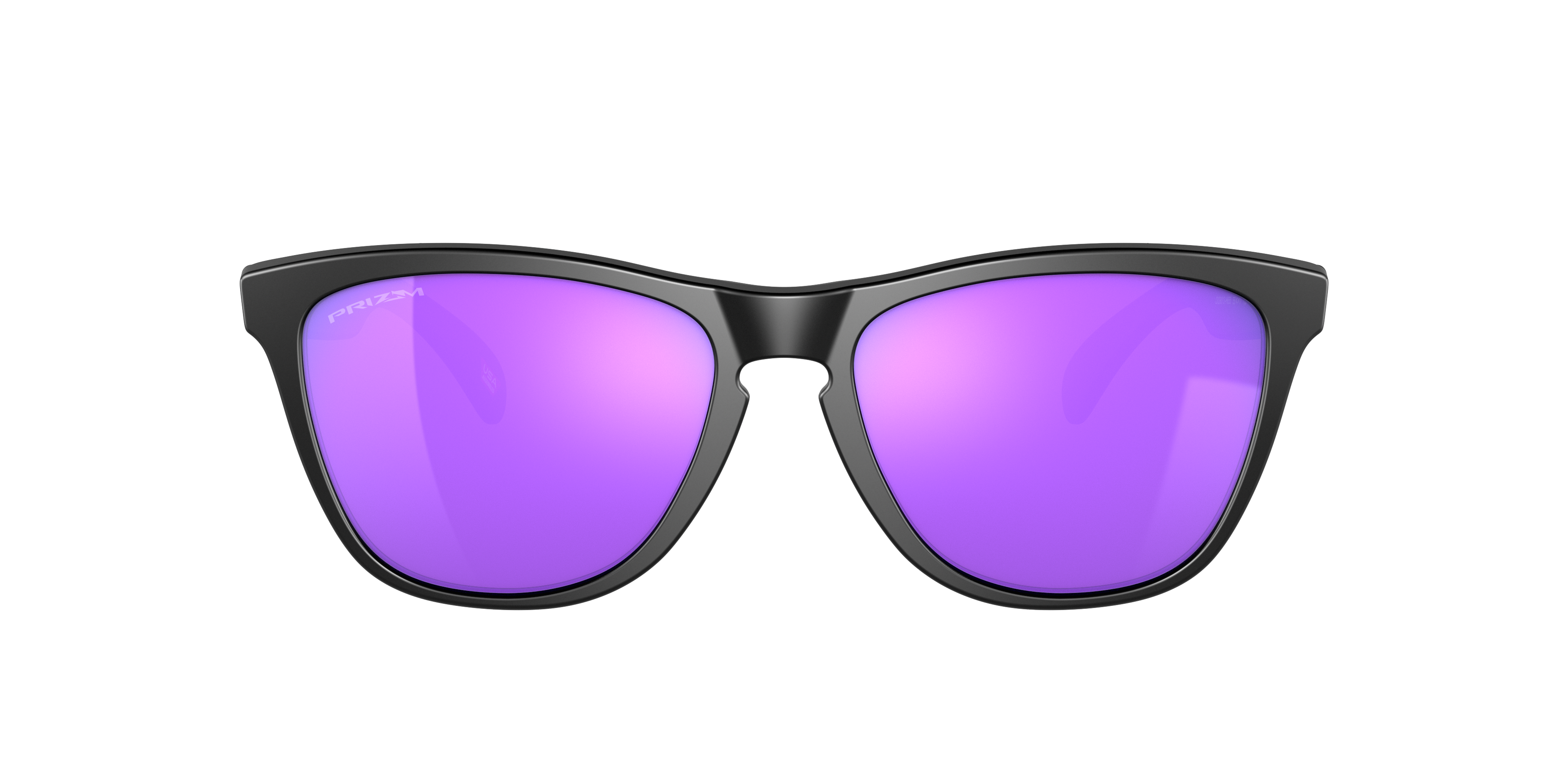 Oakley Frogskins OO9013 in Matte Black / Prizm Violet, front view #Colour_Matte Black / Prizm Violet
