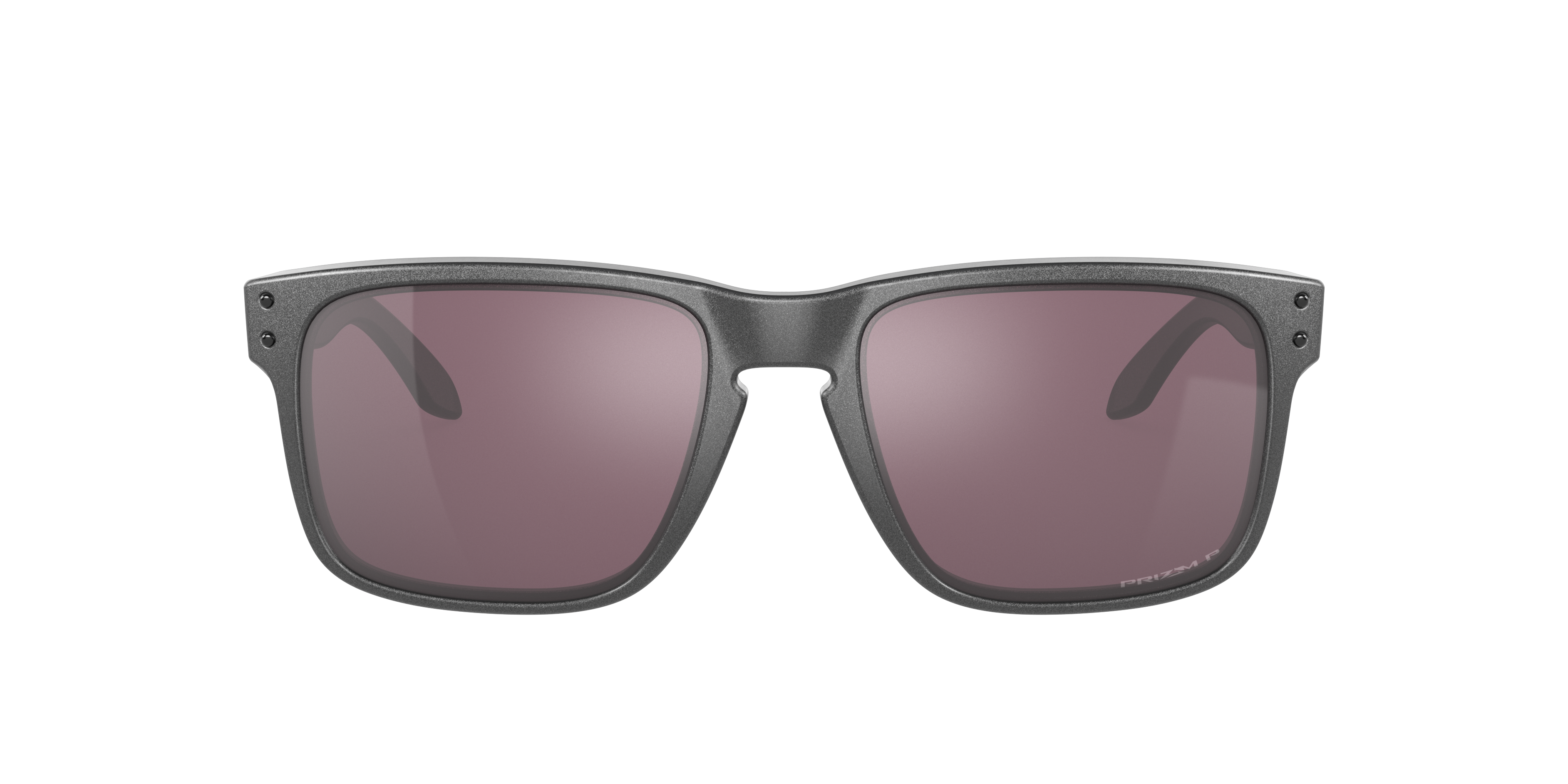 Oakley Holbrook OO9102 in Steel / Prizm Daily Polarized, front view #Colour_Steel / Prizm Daily Polarized
