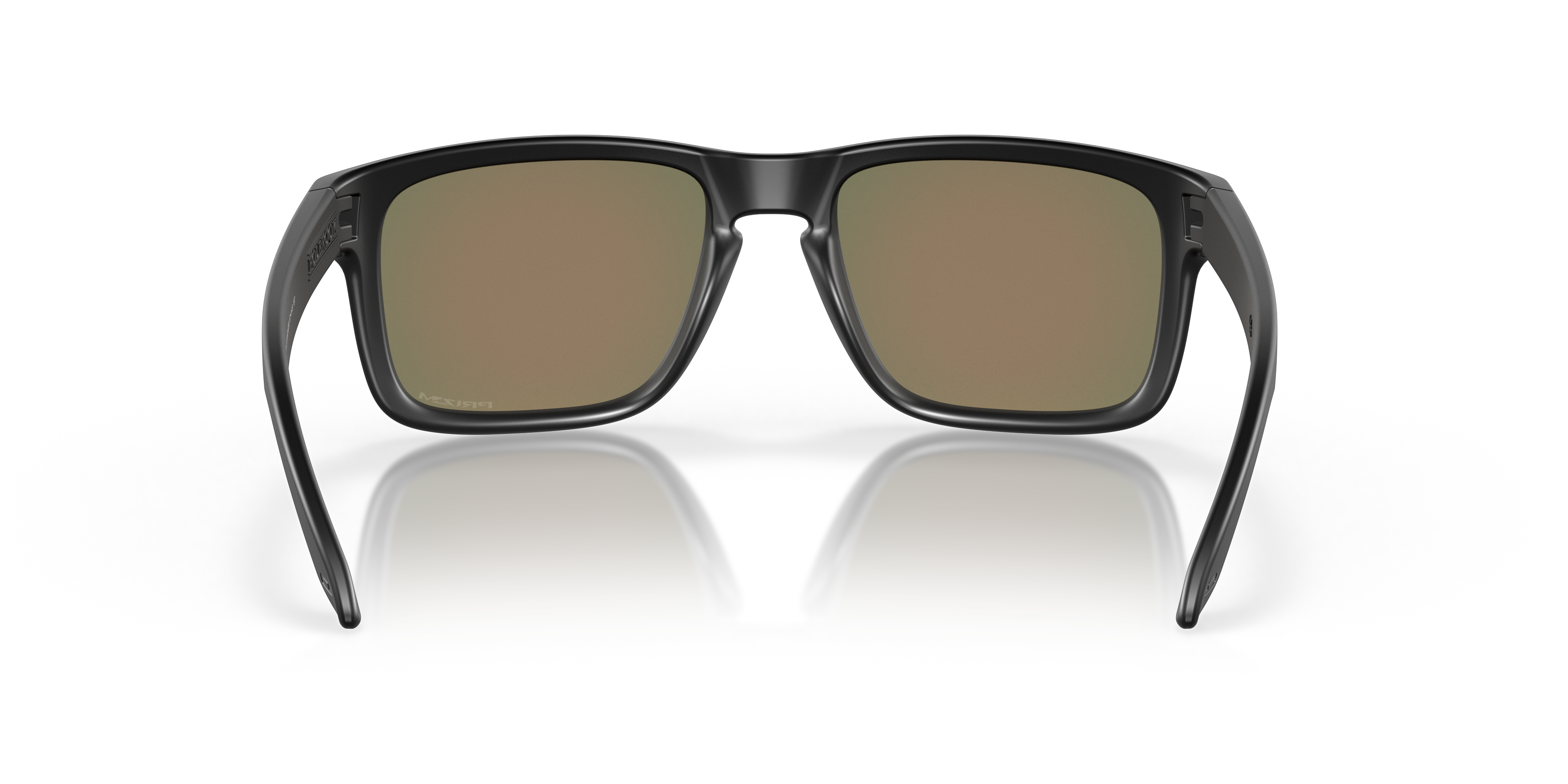 Oakley Holbrook OO9102 in Matte Black / Prizm Ruby, back view #Colour_Matte Black / Prizm Ruby