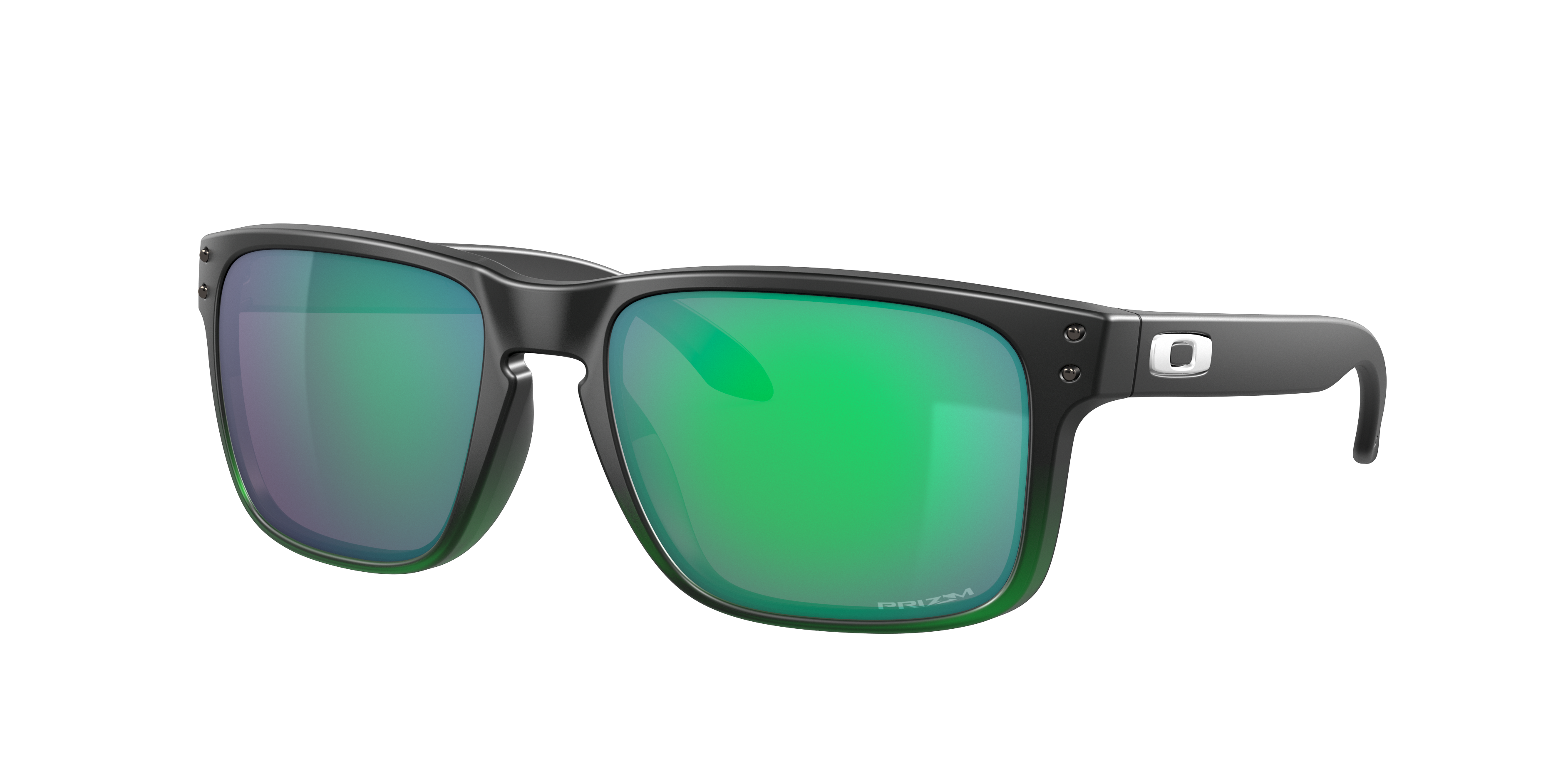 Oakley Holbrook OO9102 in Jade Fade / Prizm Jade, three-quarter view #Colour_Jade Fade / Prizm Jade