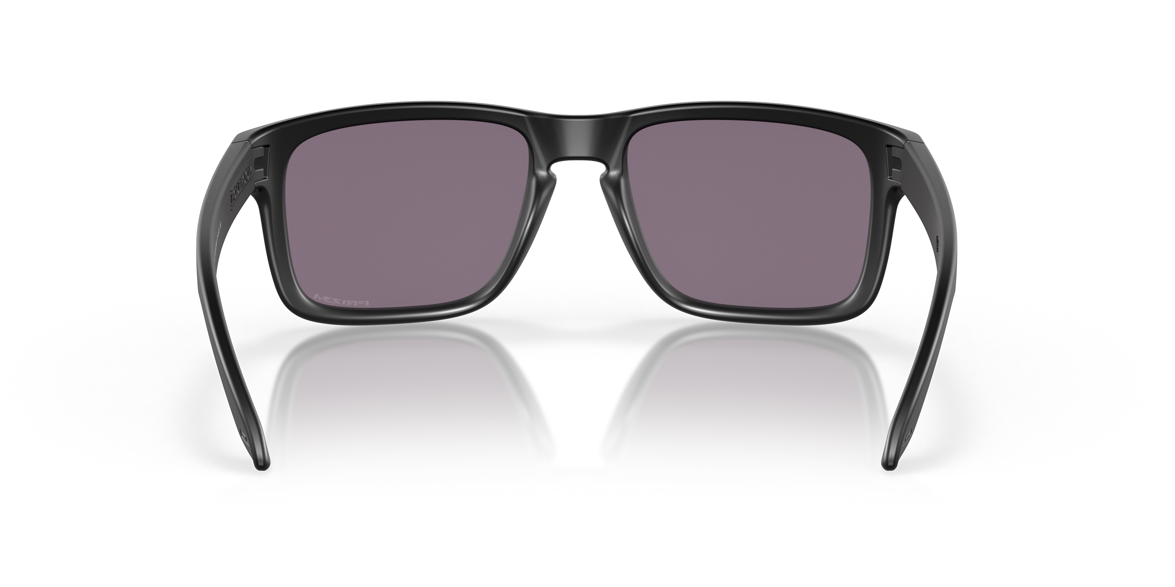 Oakley Holbrook OO9102 in Matte Black / Prizm Grey, back view #Colour_Matte Black / Prizm Grey