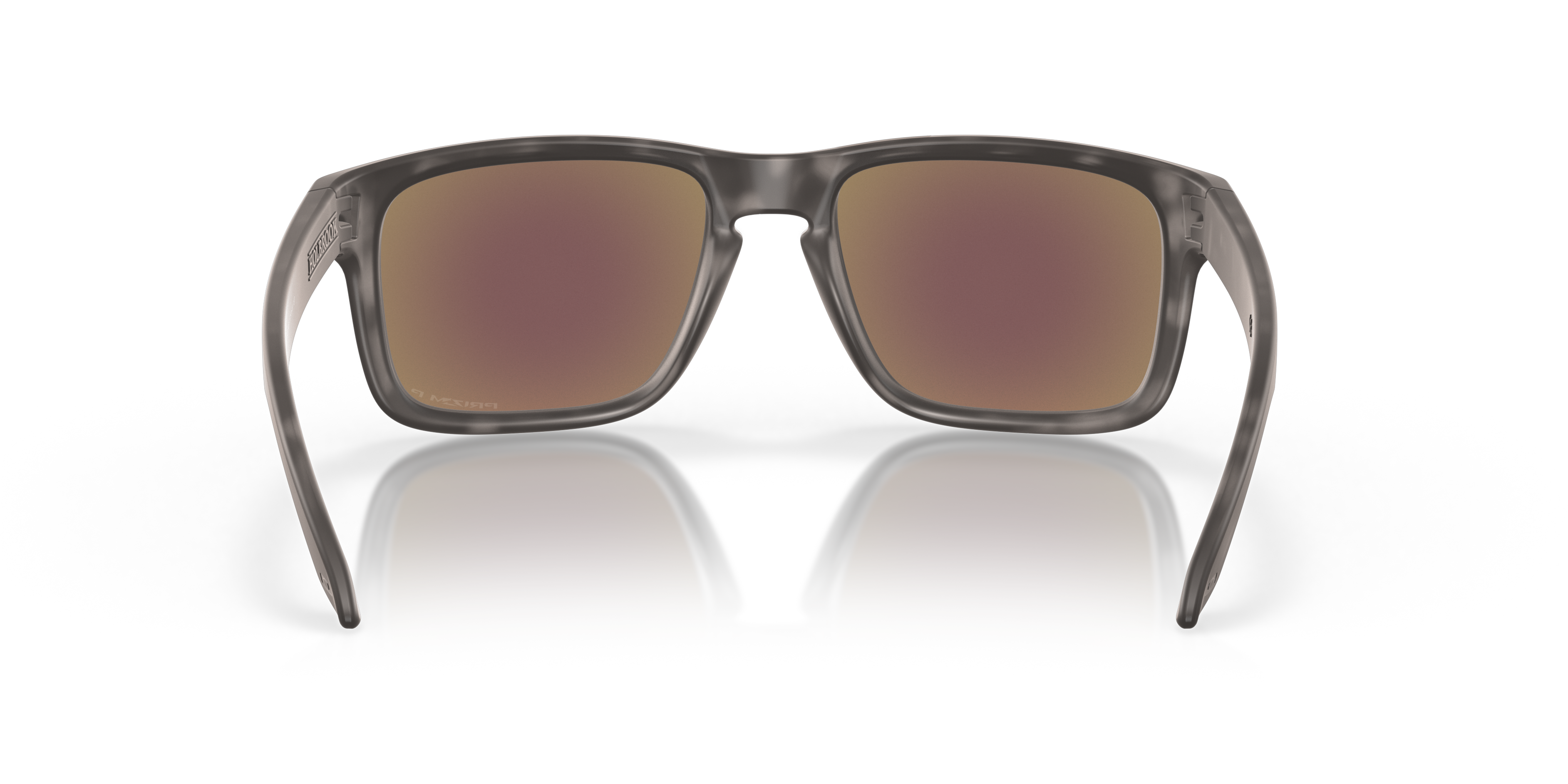 Oakley Holbrook OO9102 in Matte Black Tortoise / Prizm Sapphire Polarized, back view #Colour_Matte Black Tortoise / Prizm Sapphire Polarized