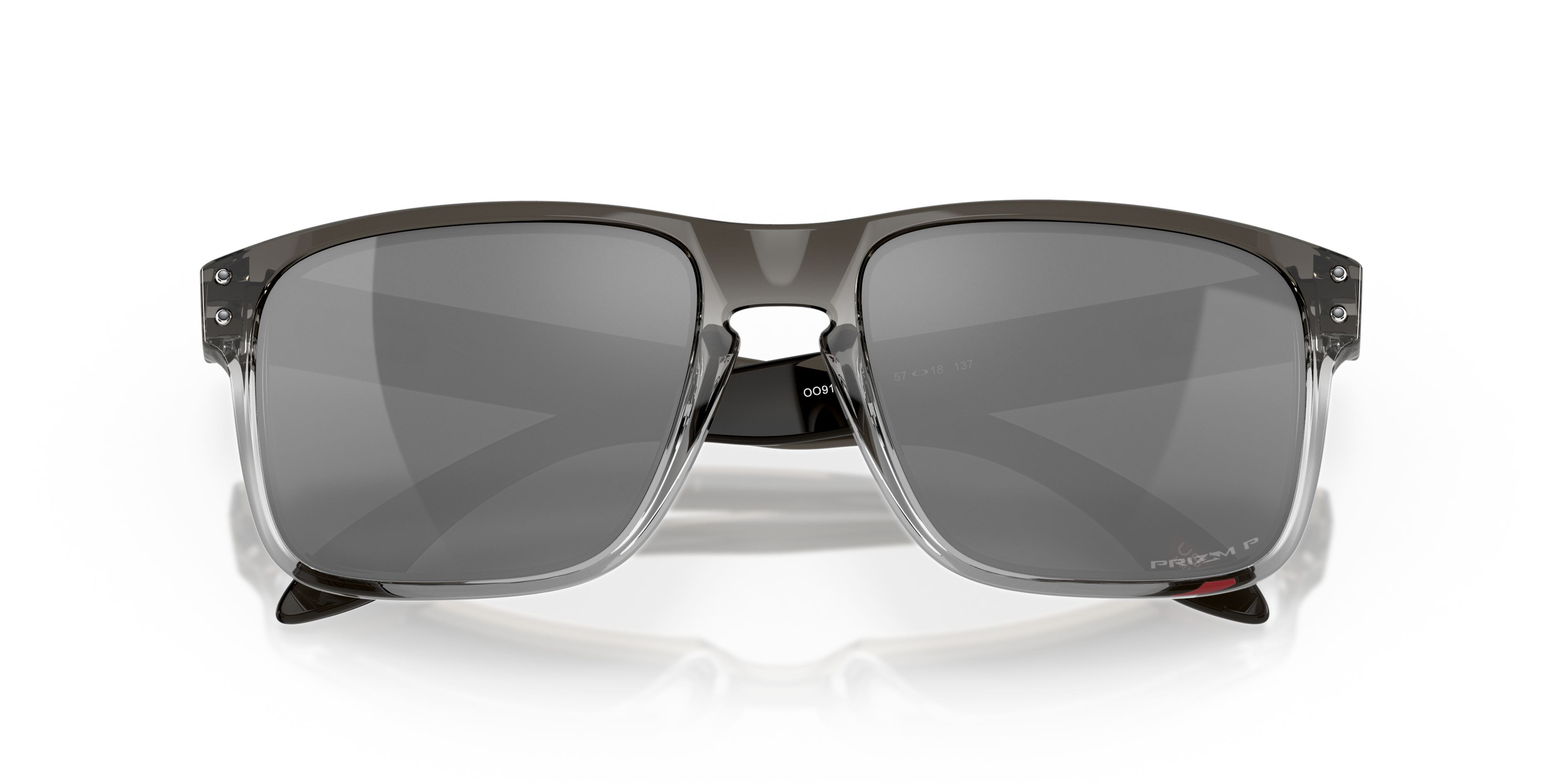 Oakley Holbrook OO9102 in Dark Ink Fade / Prizm Black Polarized, front detail view #Colour_Dark Ink Fade / Prizm Black Polarized