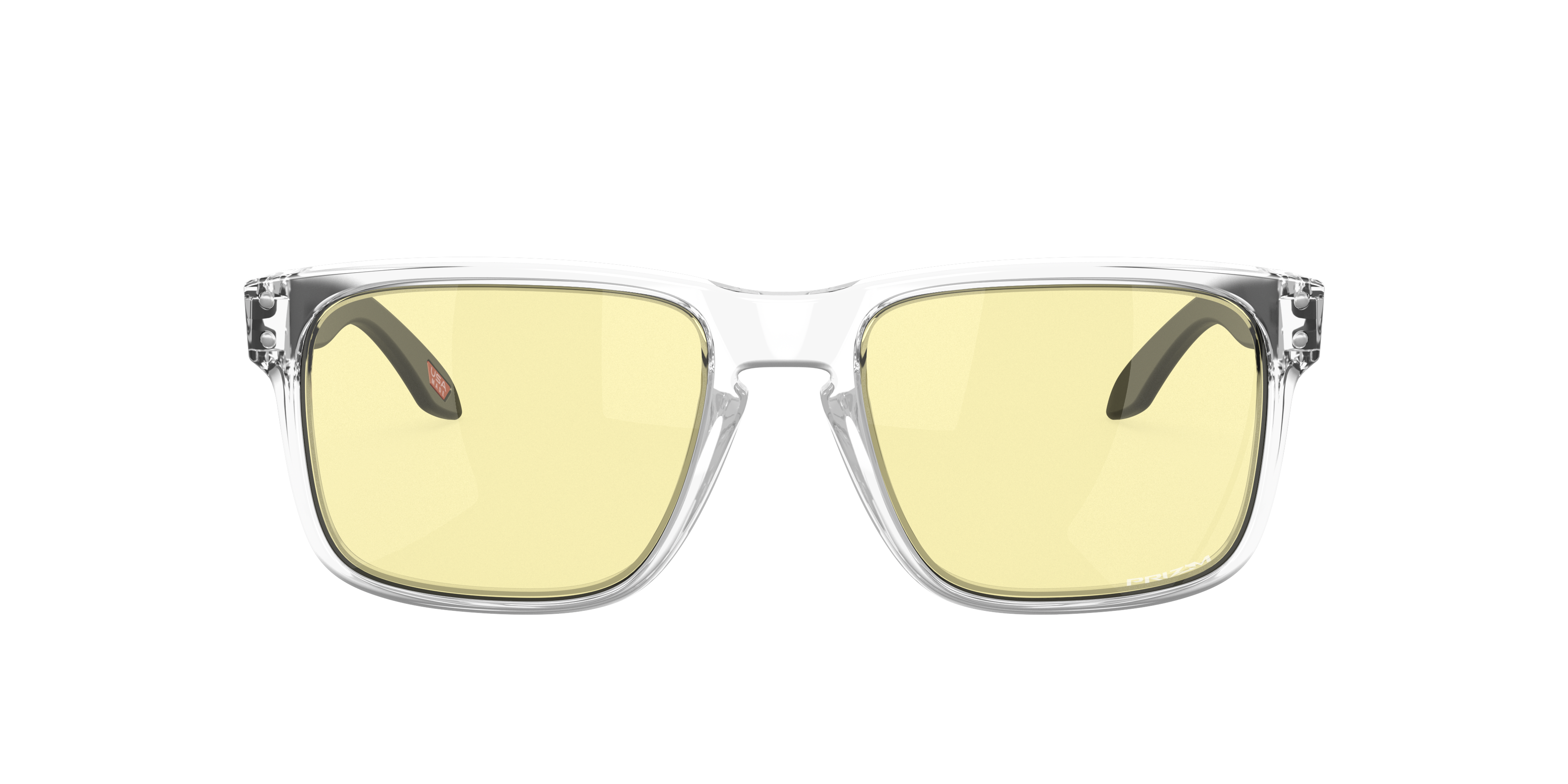Oakley Holbrook OO9102 in Clear / Prizm Gaming 2.0, front view #Colour_Clear / Prizm Gaming 2.0