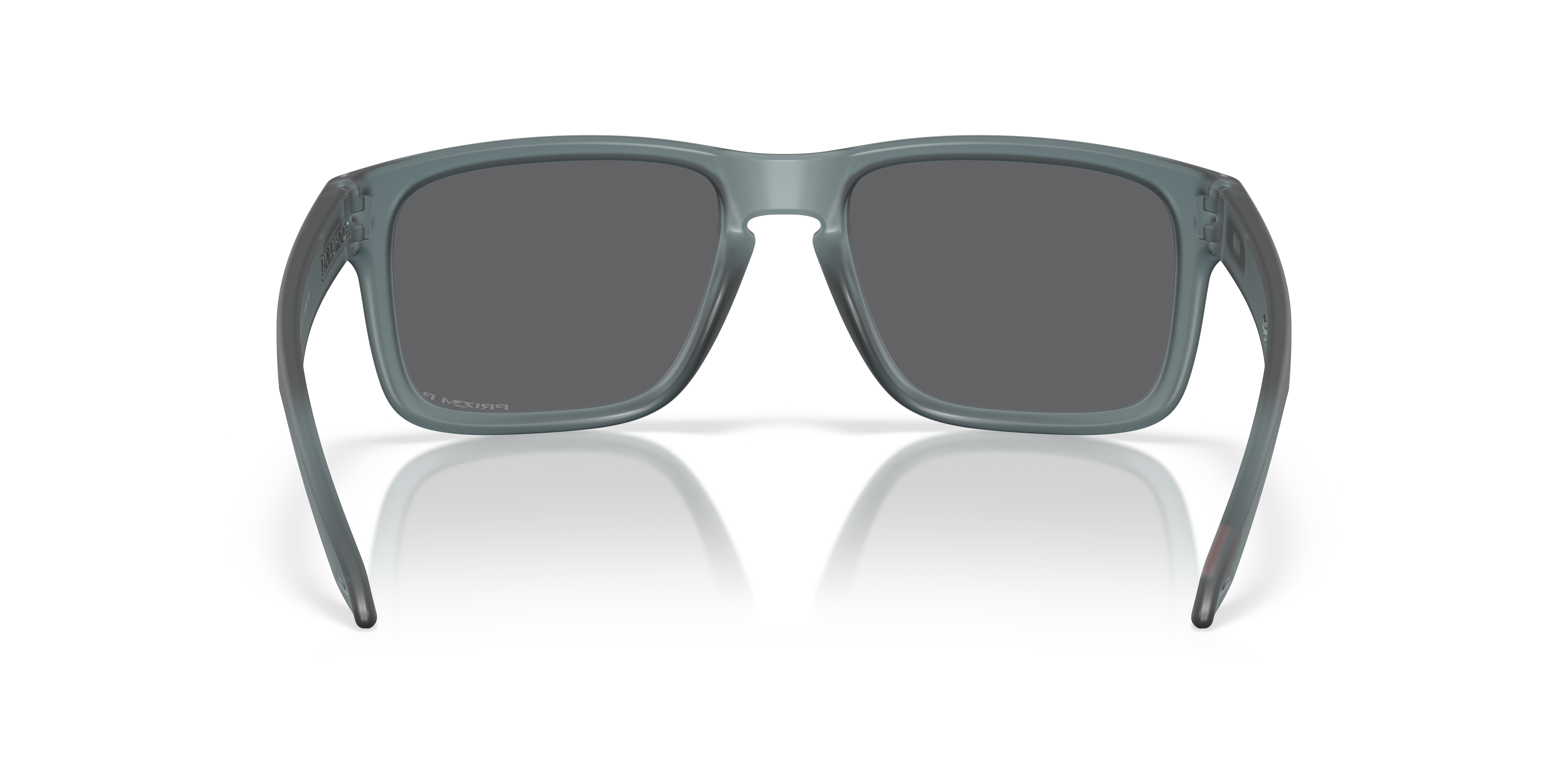 Oakley Holbrook OO9102 in Matte Crystal Black / Prizm Black Polarized, back view #Colour_Matte Crystal Black / Prizm Black Polarized
