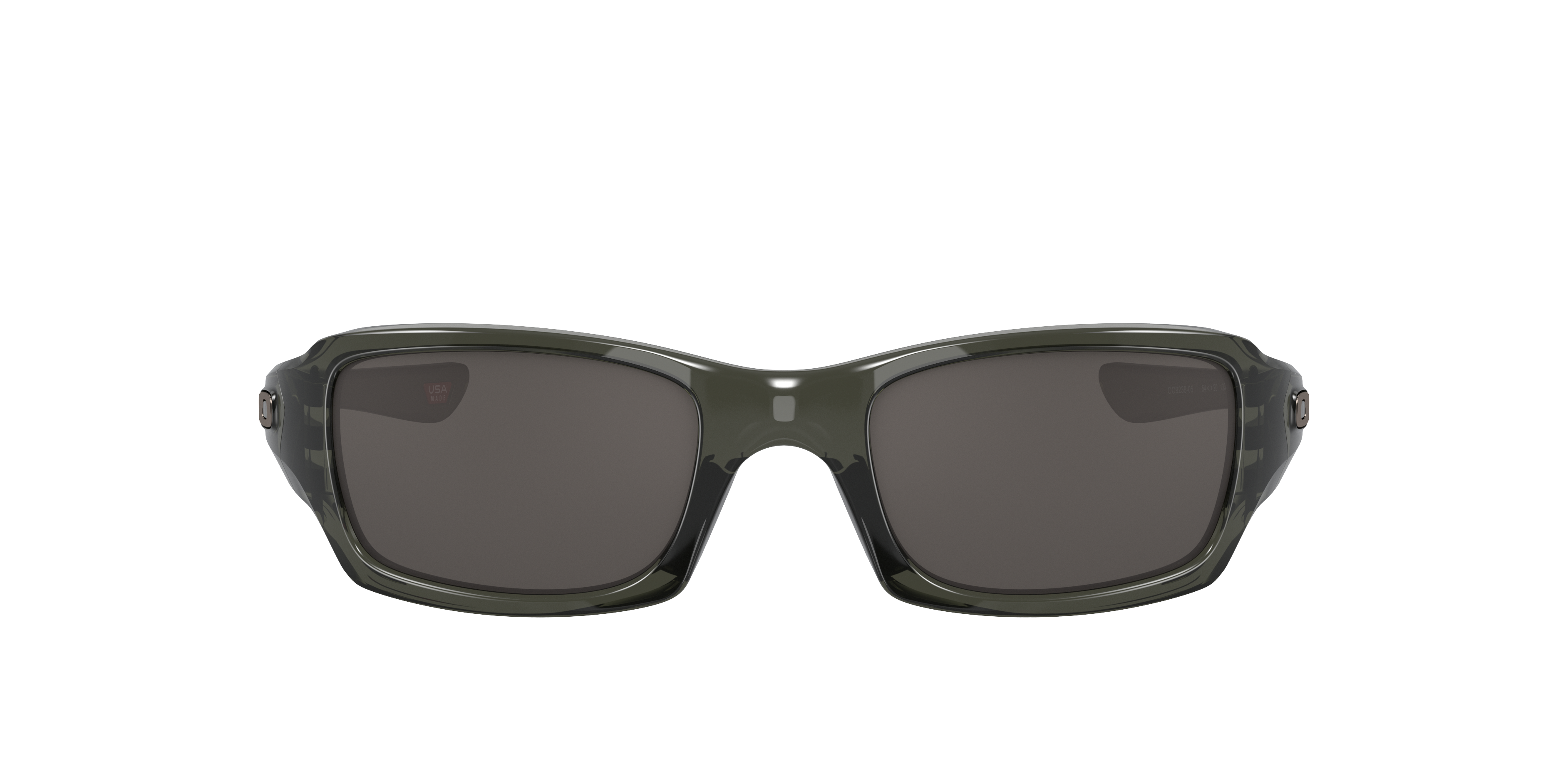 Oakley Fives Squared OO9238 in Grey Smoke / Warm Grey, front view #Colour_Grey Smoke / Warm Grey