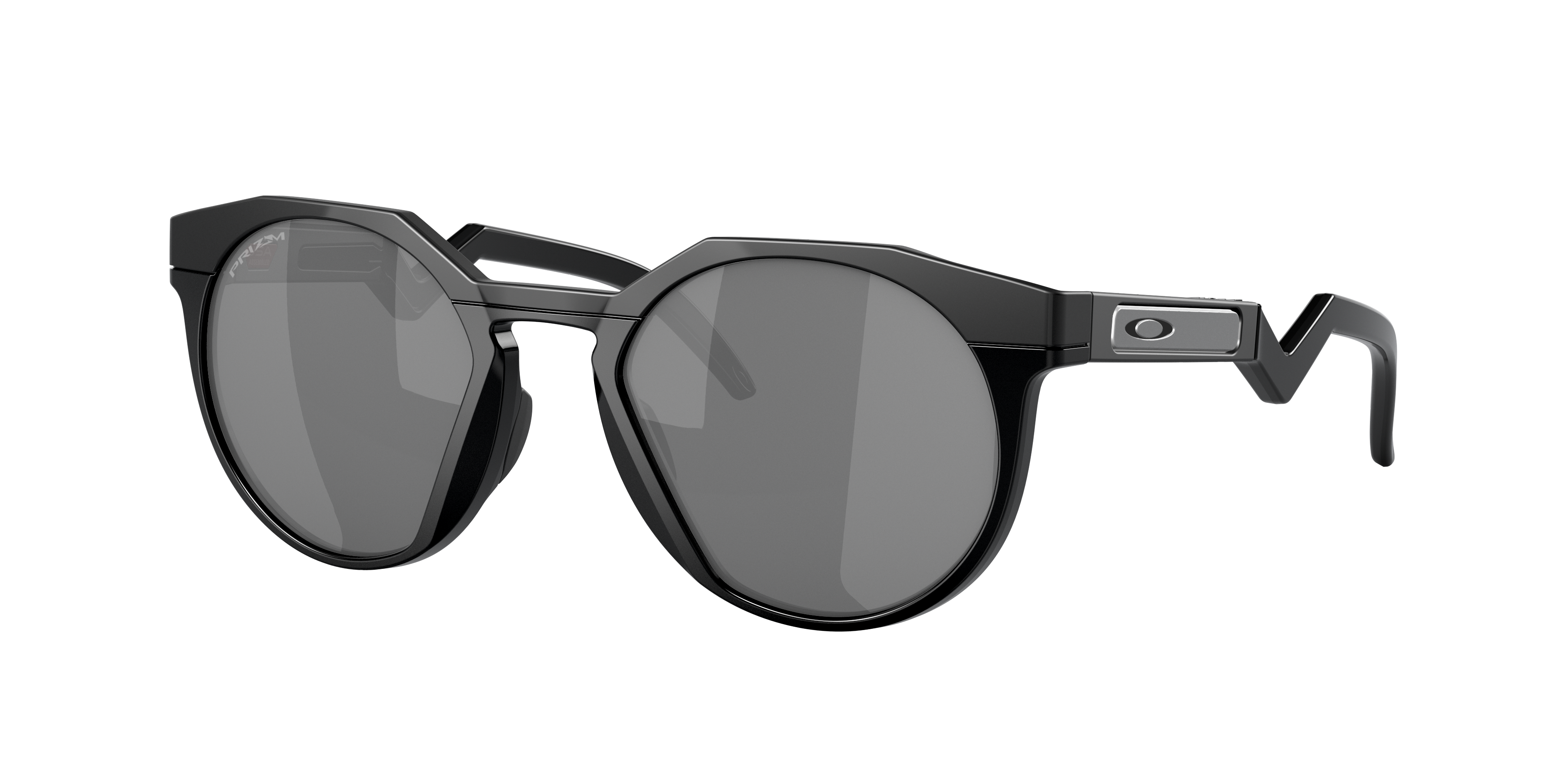 Oakley HSTN OO9242 in Matte Black / Prizm Black, three-quarter view #Colour_Matte Black / Prizm Black