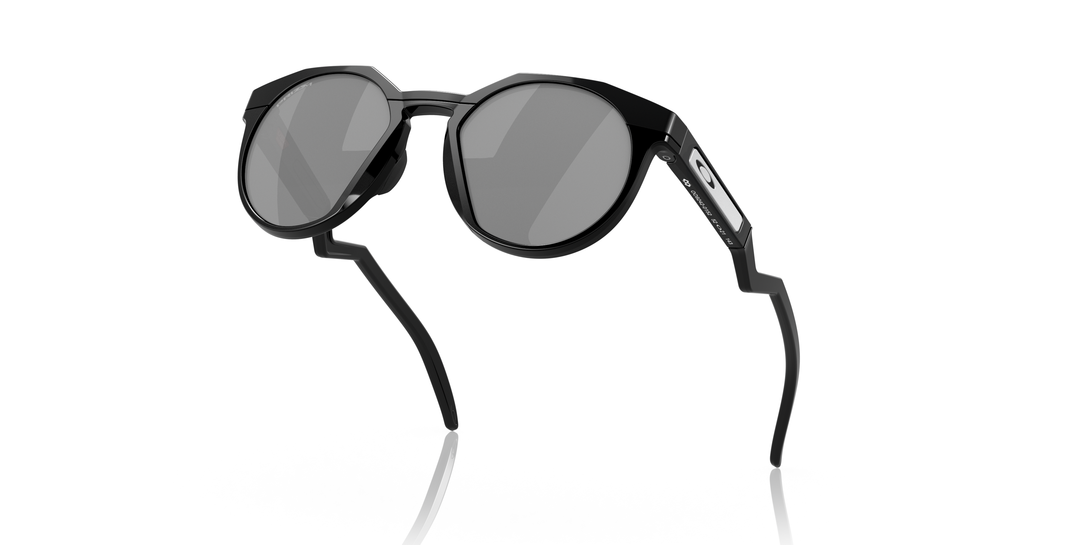 Oakley HSTN OO9242 in Matte Black / Prizm Black, angled view #Colour_Matte Black / Prizm Black