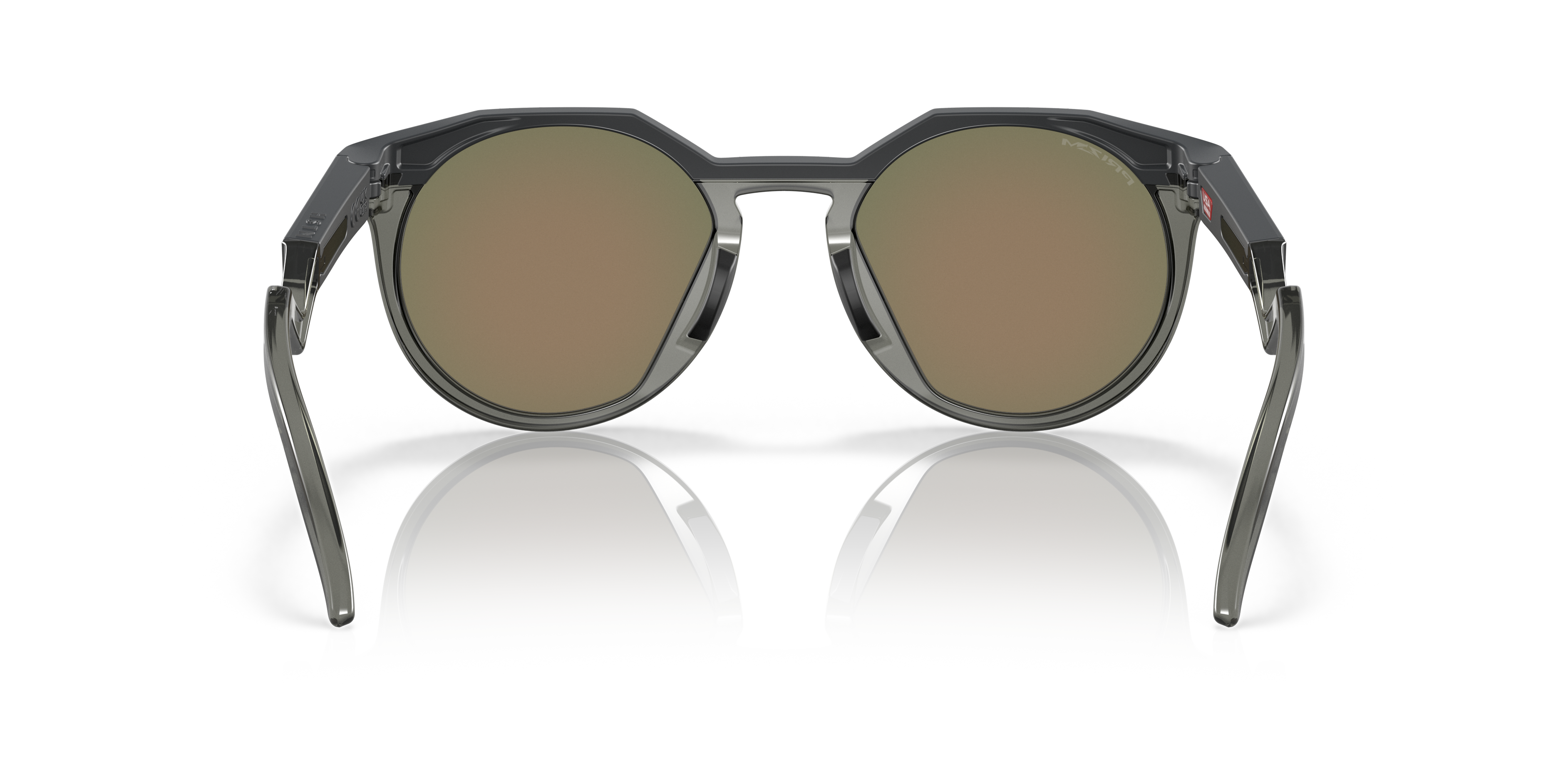 Oakley HSTN OO9242 in Matte Carbon / Prizm Ruby, back view #Colour_Matte Carbon / Prizm Ruby