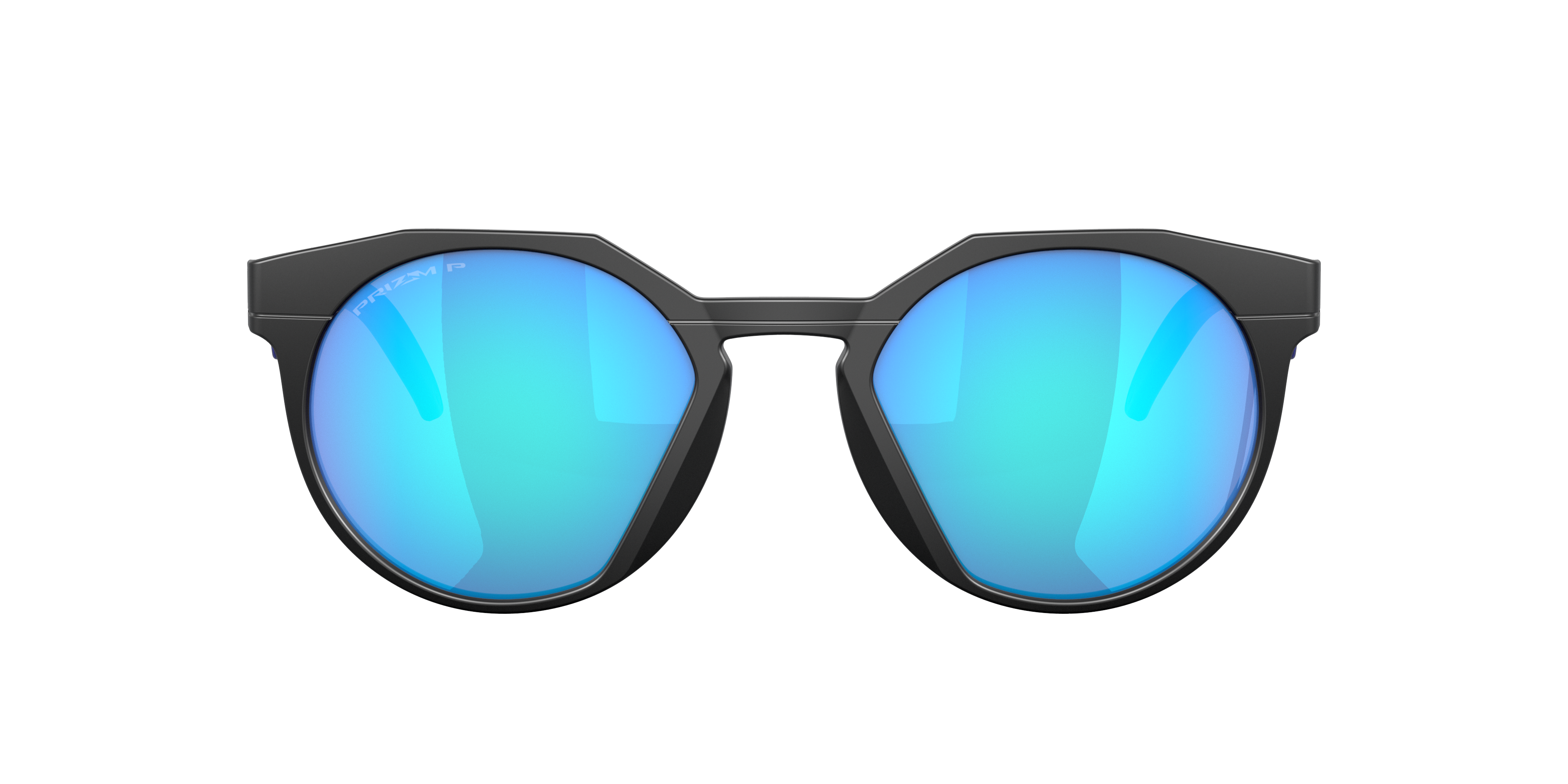 Oakley HSTN OO9242 in Matte Black / Prizm Sapphire Polarized, front view #Colour_Matte Black / Prizm Sapphire Polarized