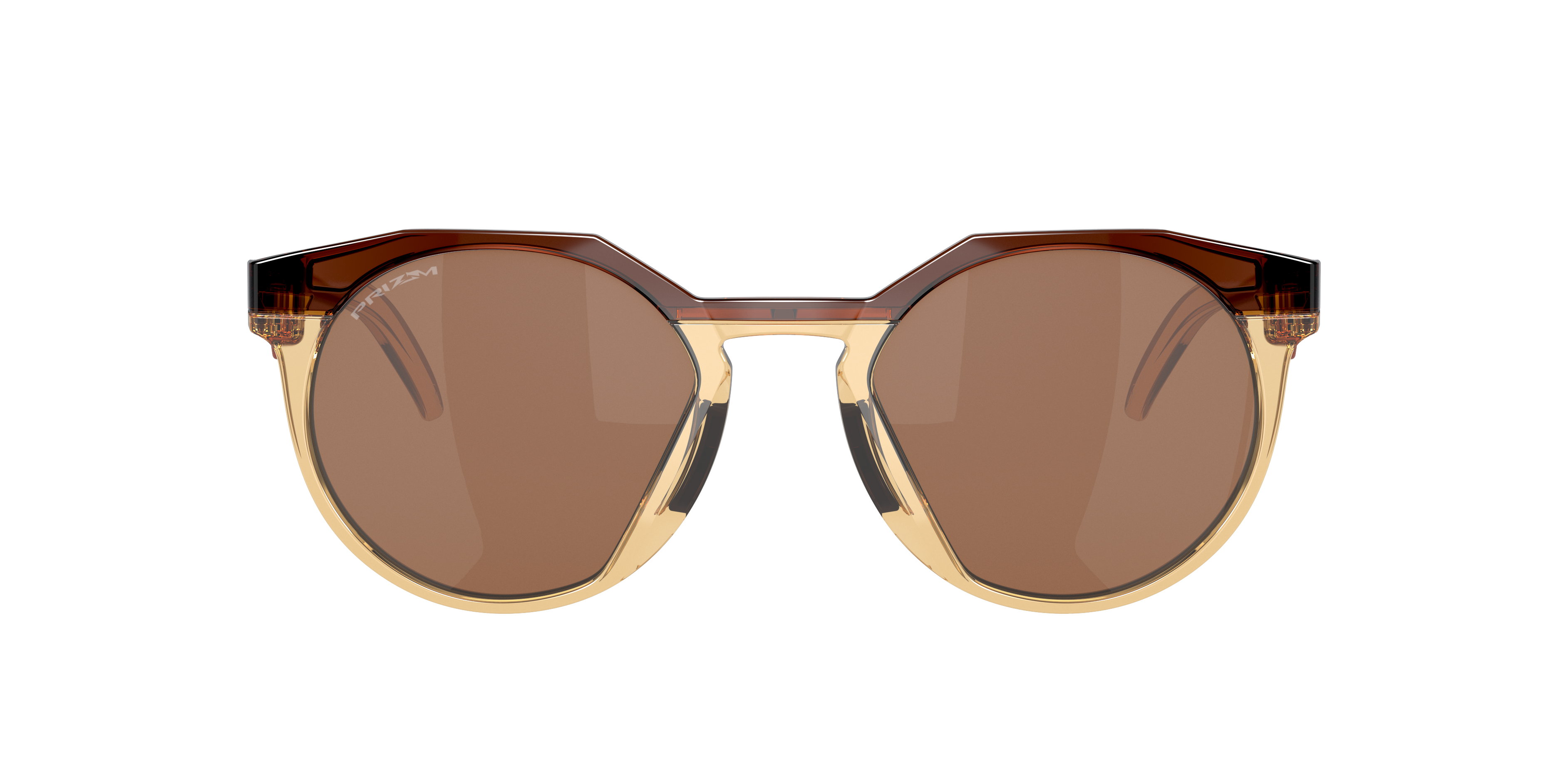 Oakley HSTN OO9242 in Dark Amber/Light Curry / Prizm Tungsten, front view #Colour_Dark Amber/Light Curry / Prizm Tungsten