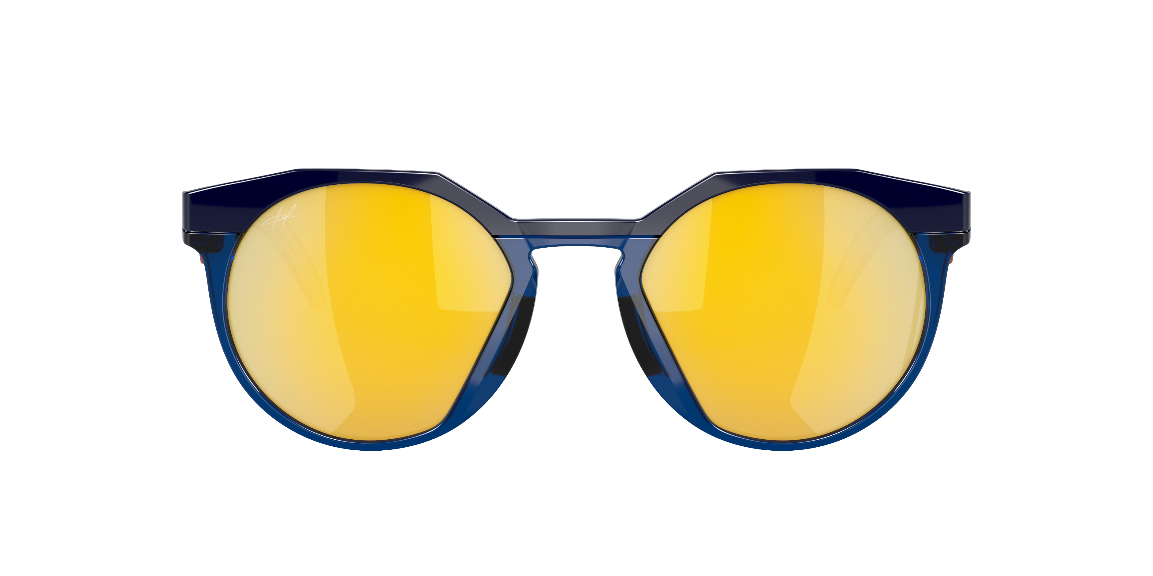 Oakley HSTN OO9242 in Navy/Transparent Blue / Prizm 24K Polarized, front view #Colour_Navy/Transparent Blue / Prizm 24K Polarized