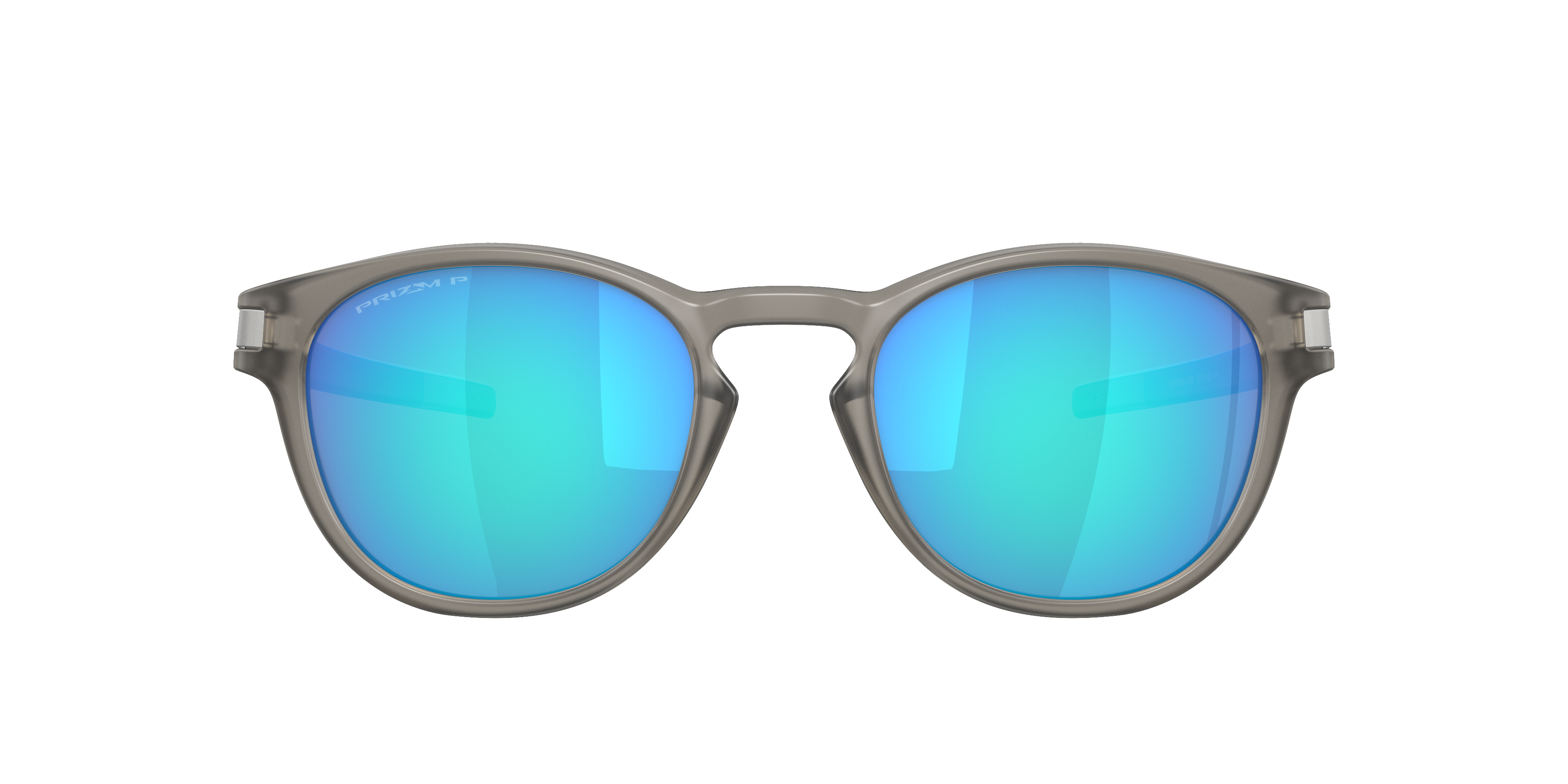 Oakley Latch OO9265 in Matte Grey Ink / Prizm Sapphire Polarized, front view #Colour_Matte Grey Ink / Prizm Sapphire Polarized