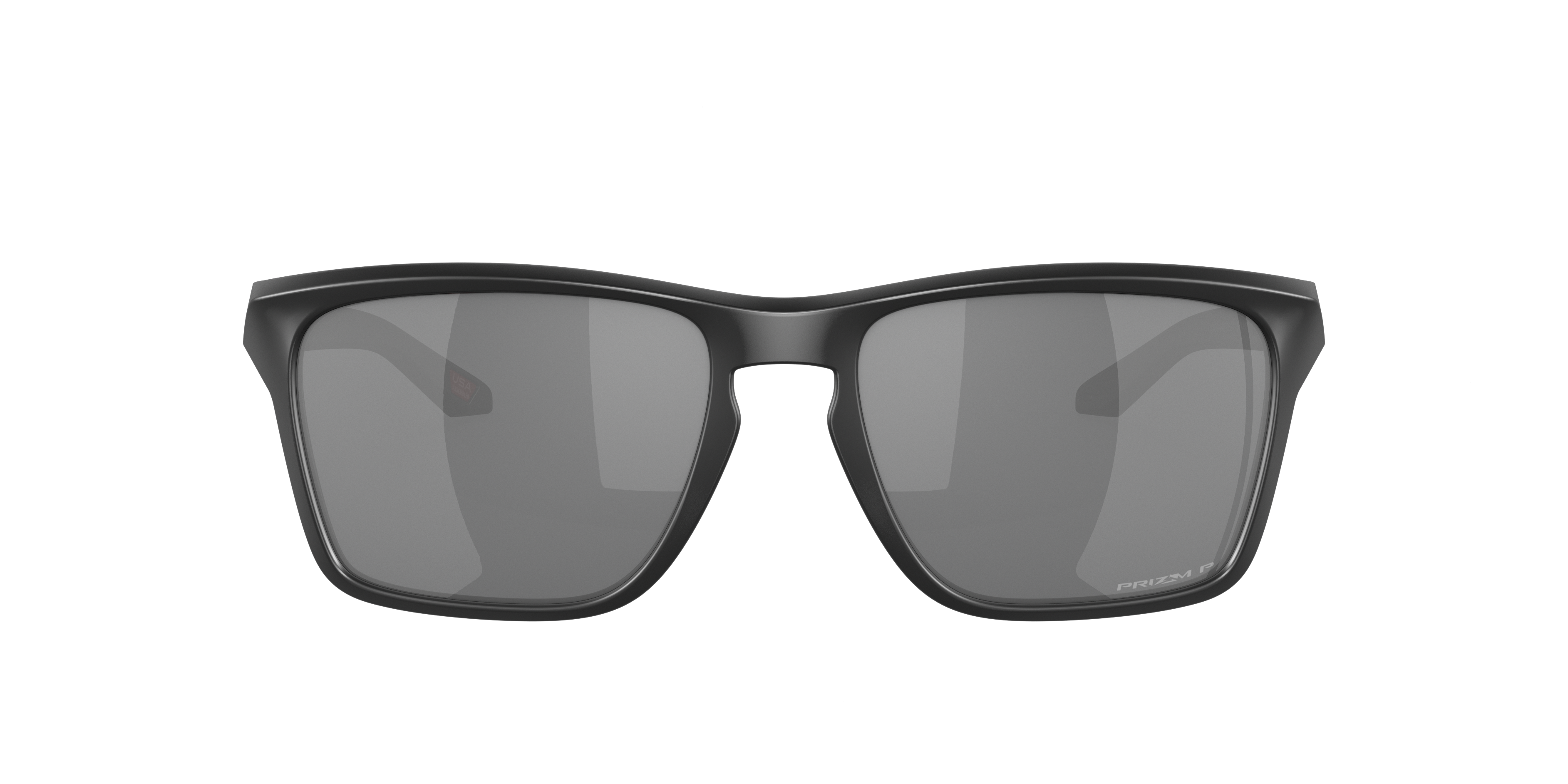 Oakley Sylas OO9448 in Matte Black / Prizm Black Polarized, front view #Colour_Matte Black / Prizm Black Polarized
