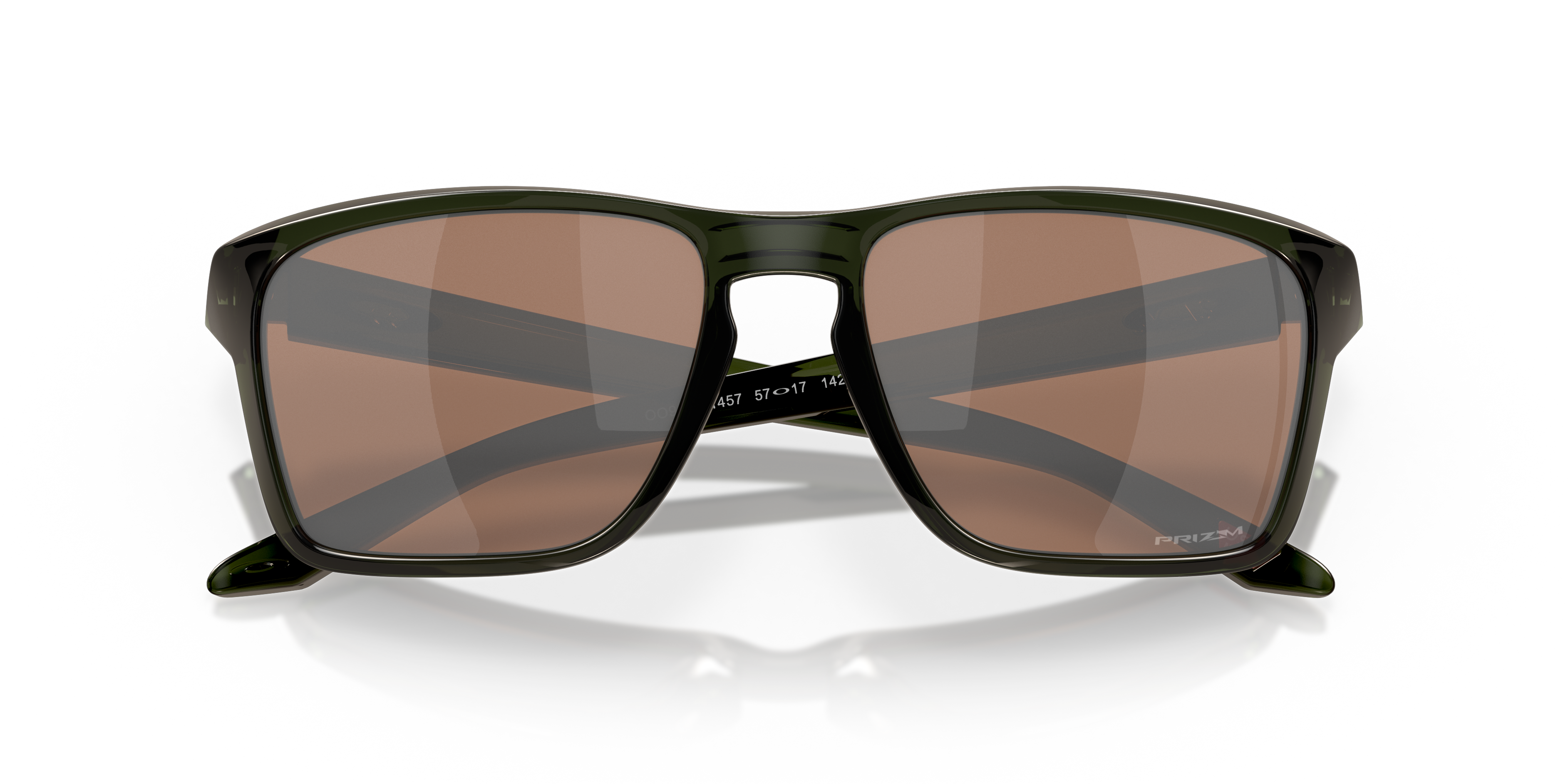 Oakley Sylas OO9448 in Olive Ink / Prizm Tungsten, front detail view #Colour_Olive Ink / Prizm Tungsten
