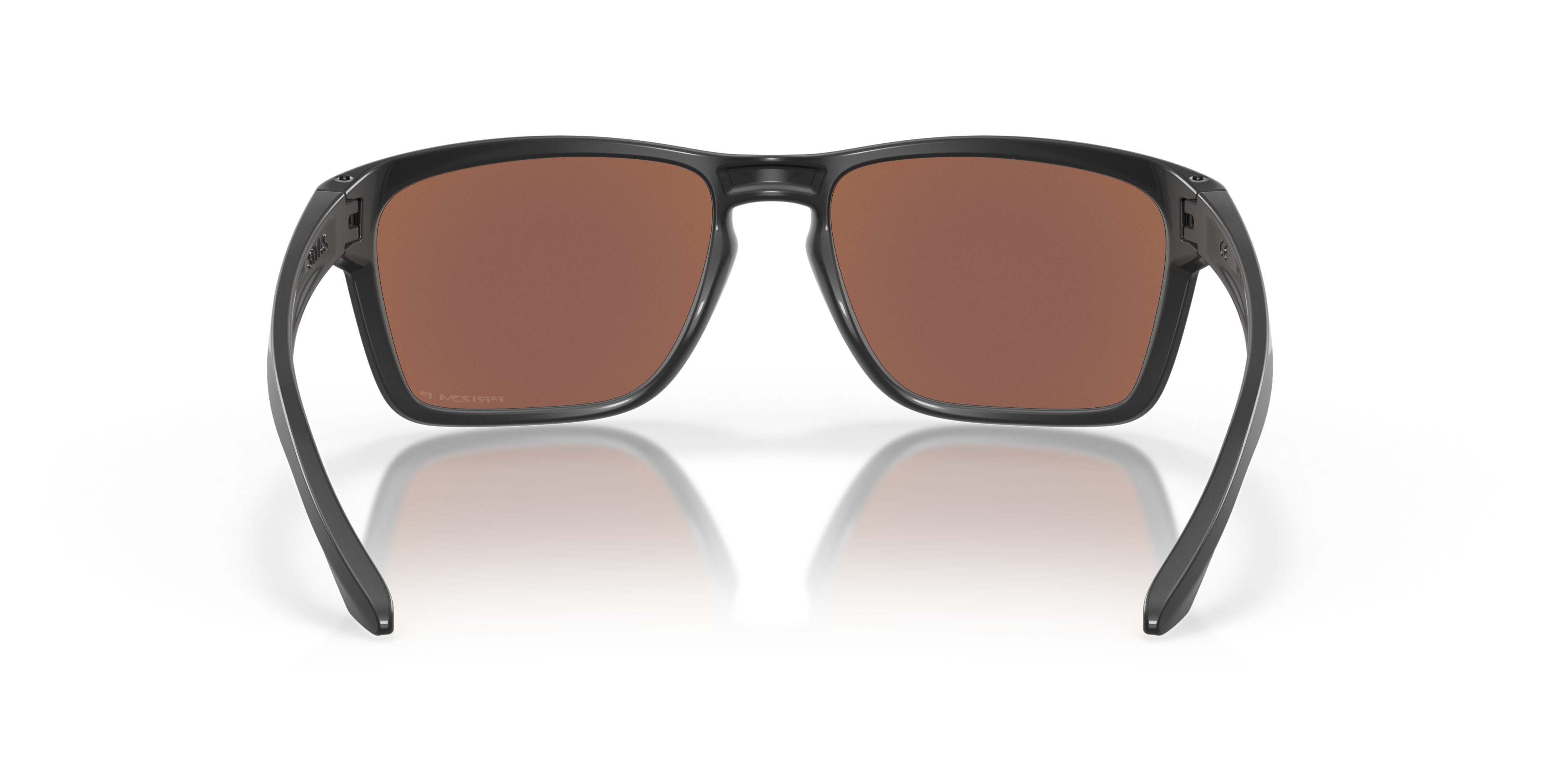 Oakley Sylas OO9448 in Matte Black / Prizm Deep Water Polarized, back view #Colour_Matte Black / Prizm Deep Water Polarized