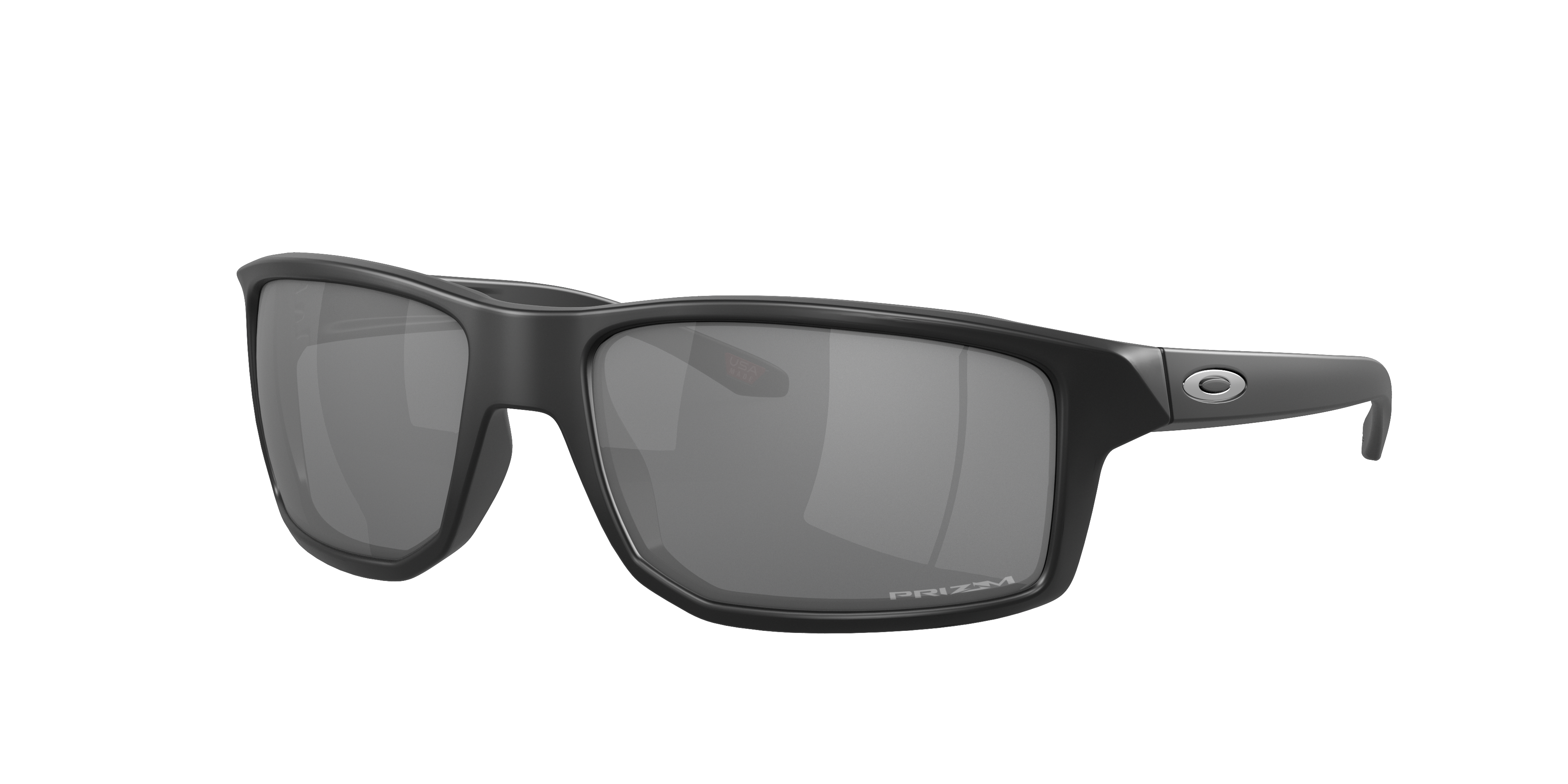 Oakley Gibston OO9449 in Matte Black / Prizm Black, three-quarter view #Colour_Matte Black / Prizm Black