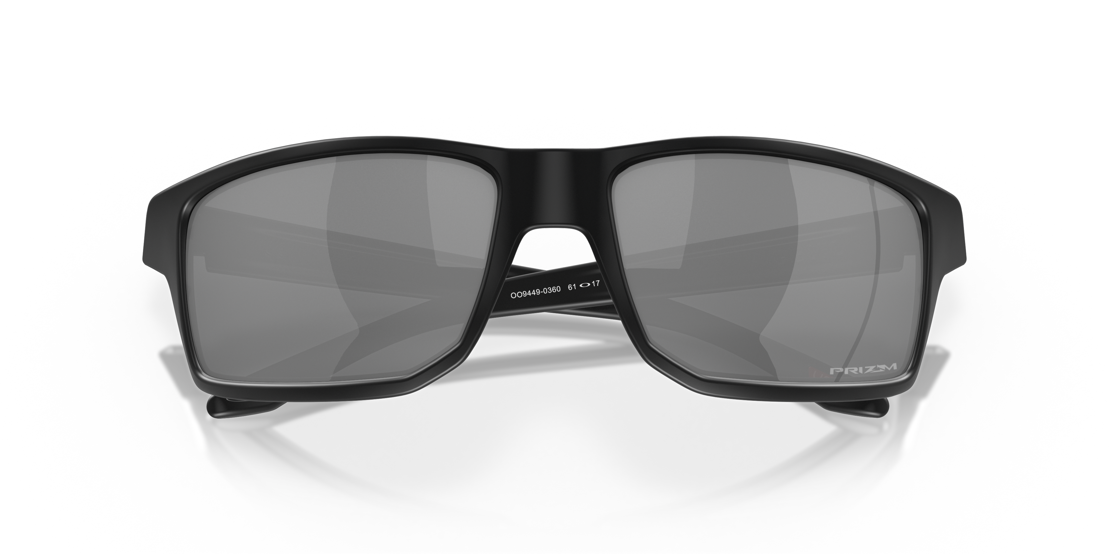 Oakley Gibston OO9449 in Matte Black / Prizm Black, front detail view #Colour_Matte Black / Prizm Black