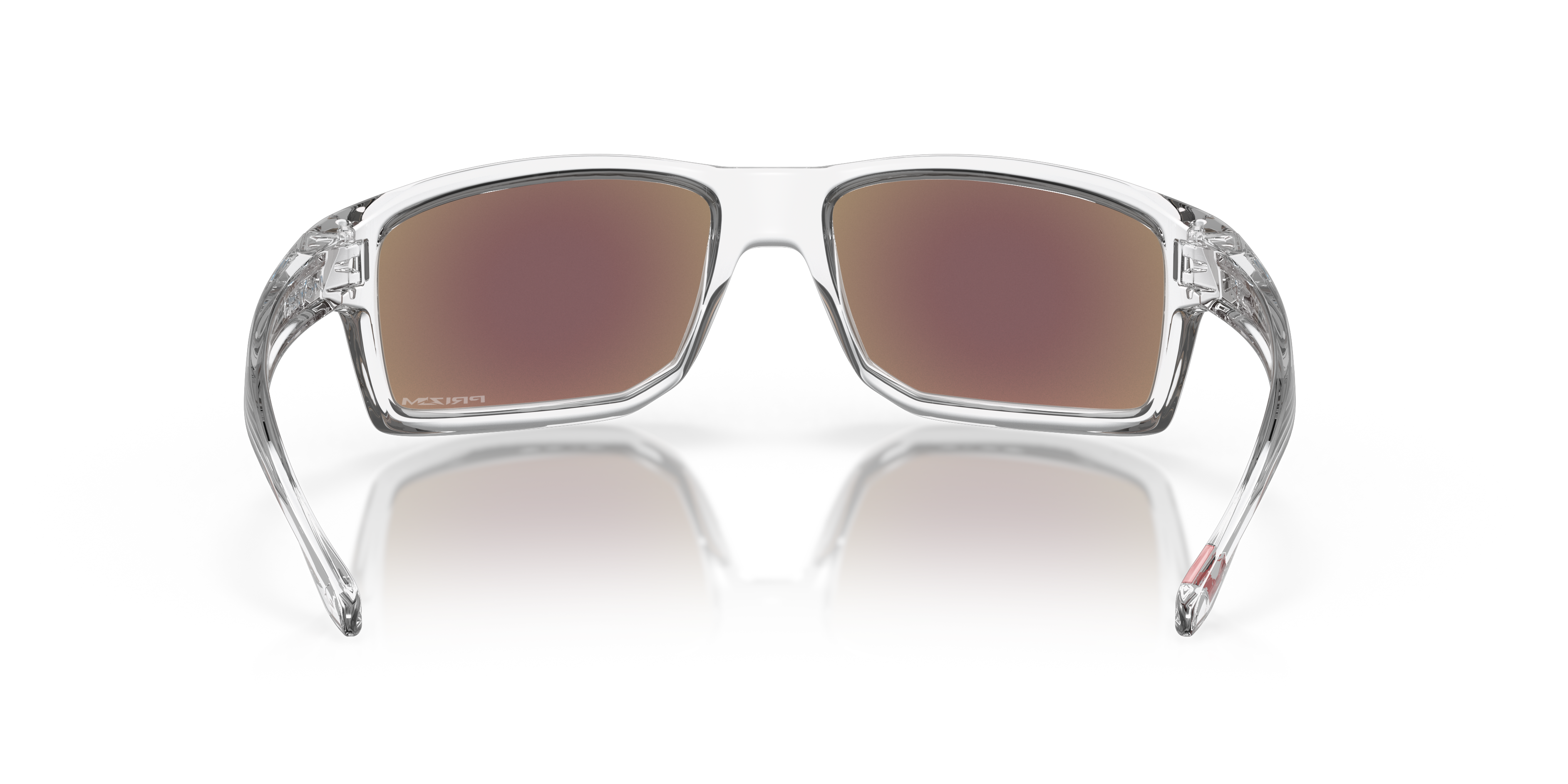 Oakley Gibston OO9449 in Polished Clear / Prizm Sapphire, back view #Colour_Polished Clear / Prizm Sapphire