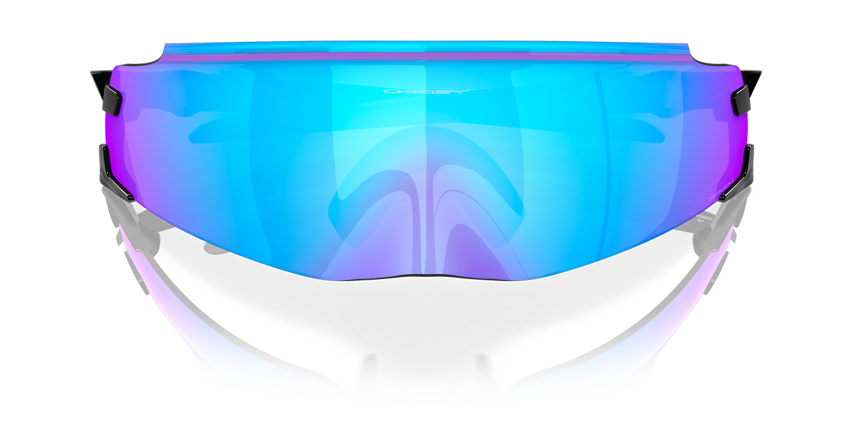 Oakley Kato OO9455M in Polished Black / Prizm Sapphire, front detail view #Colour_Polished Black / Prizm Sapphire (945503)