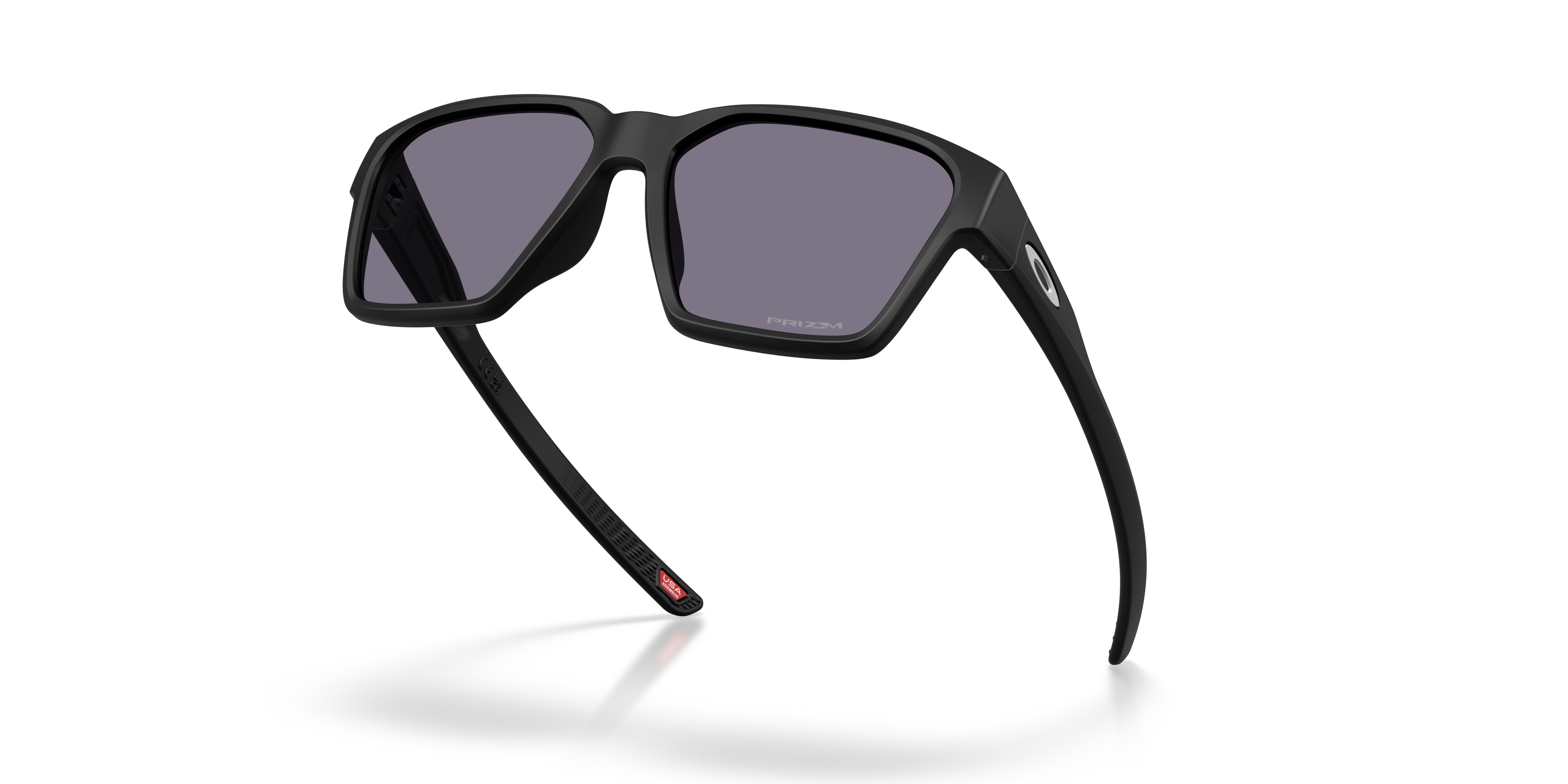 Oakley Briza OO9497 in Matte Black / Prizm Grey, angled view #Colour_Matte Black / Prizm Grey