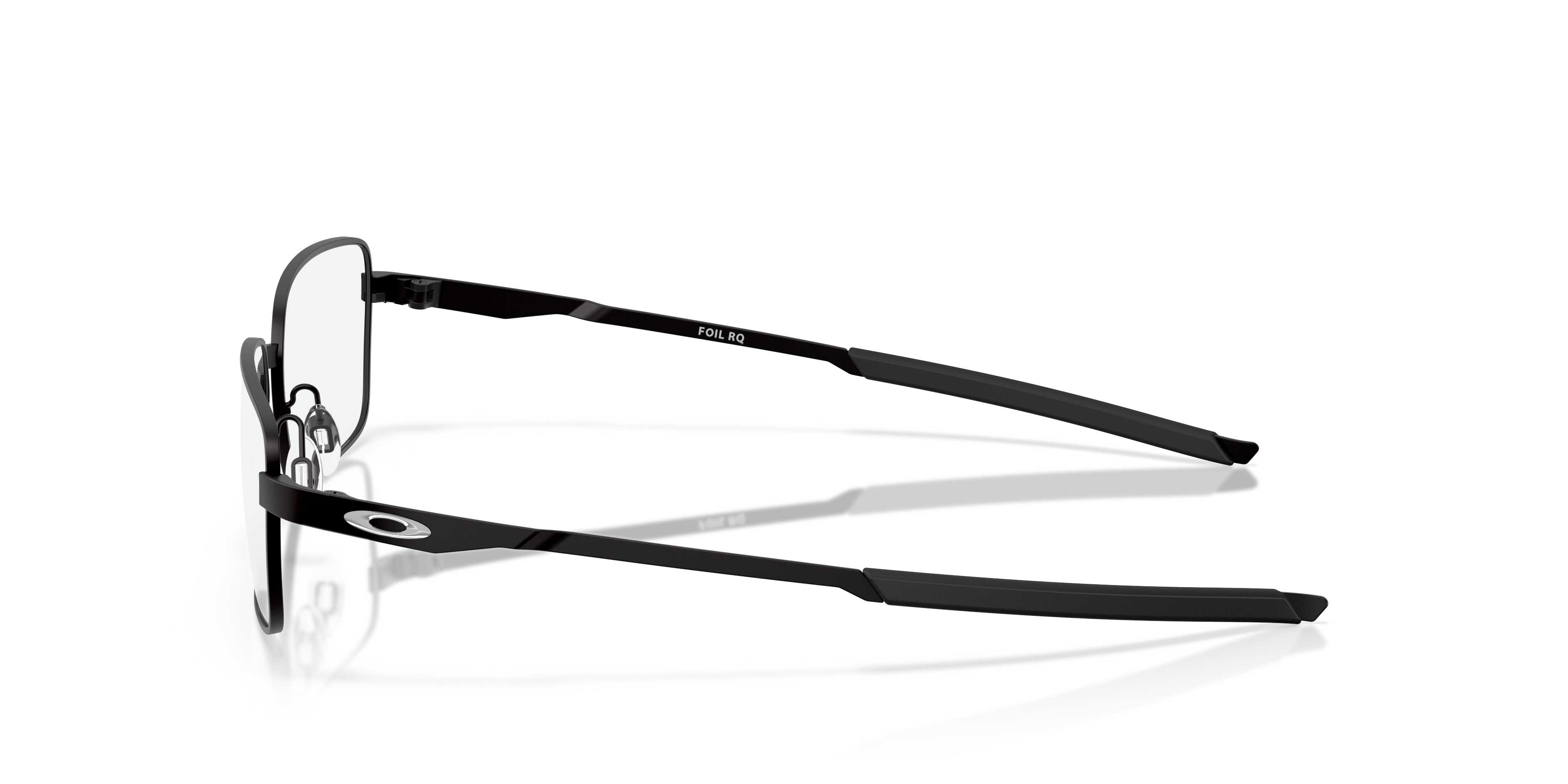 Oakley Foil RQ OX3036 in Satin Black, side view #Colour_Satin Black