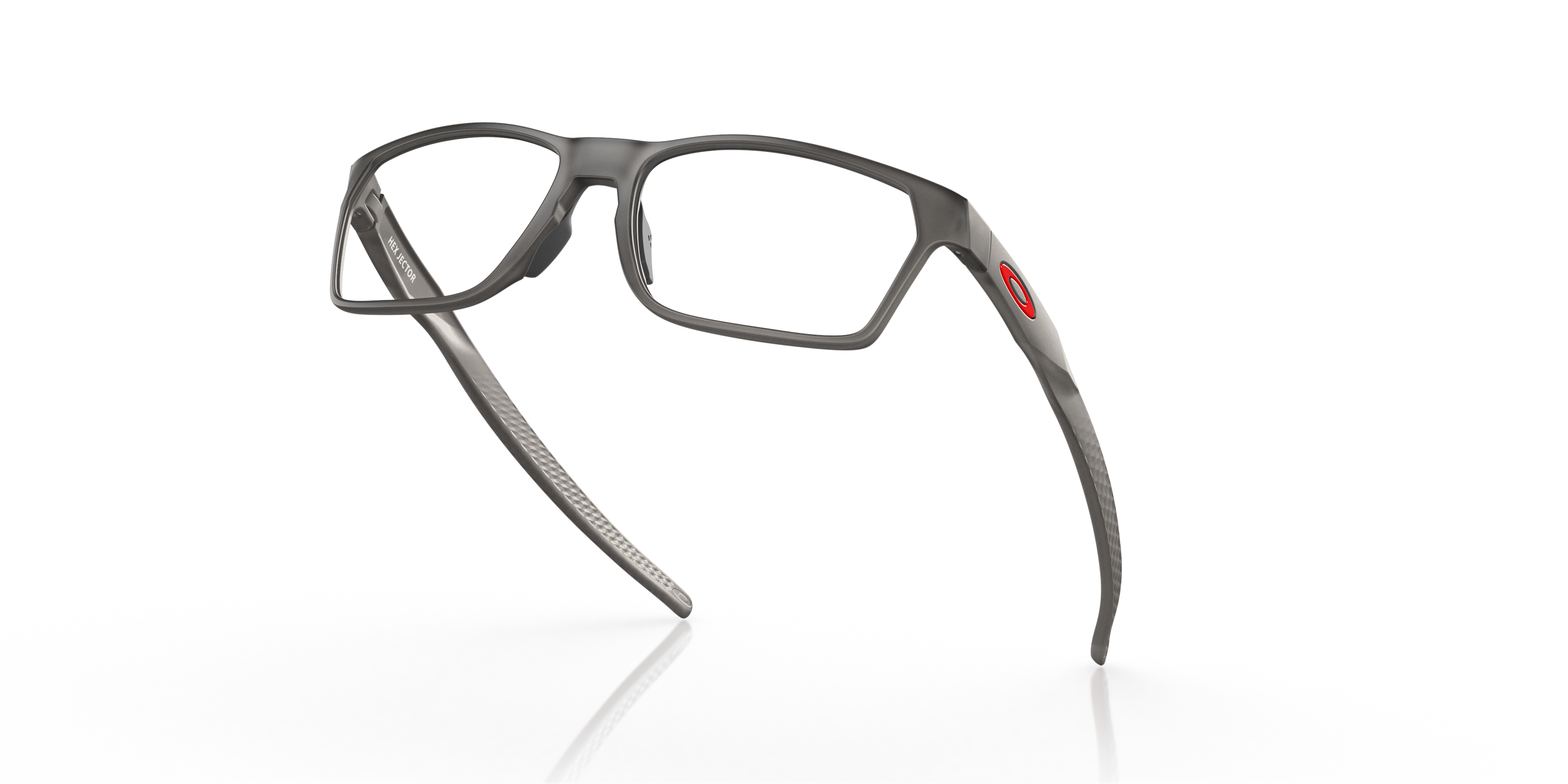 Oakley Hex Jector OX8032 in Satin Grey Smoke, angled view #Colour_Satin Grey Smoke
