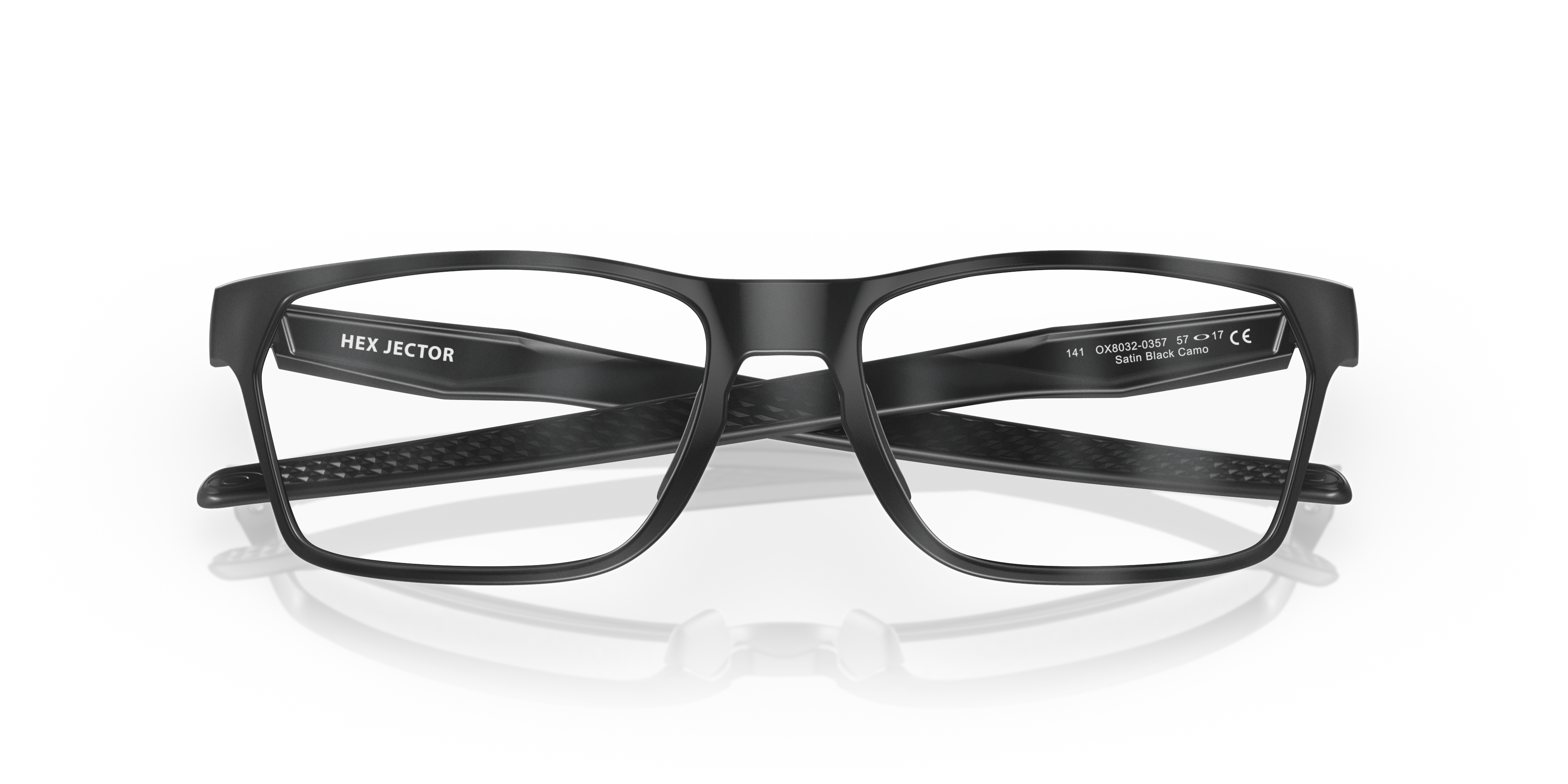 Oakley Hex Jector OX8032 in Satin Black Camo, front detail view #Colour_Satin Black Camo