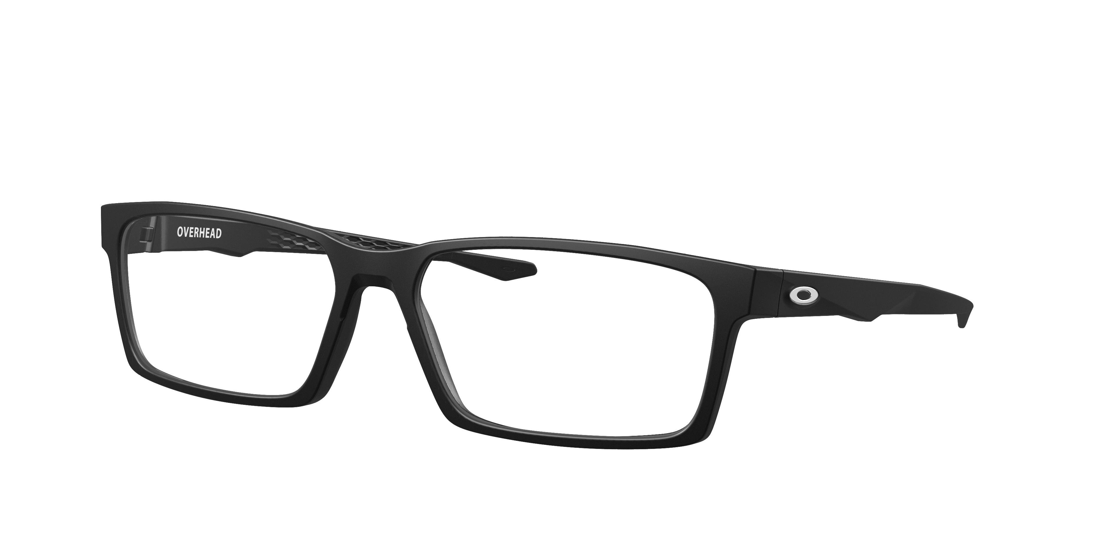 Oakley Overhead OX8060 in Satin Black, three-quarter view #Colour_Satin Black