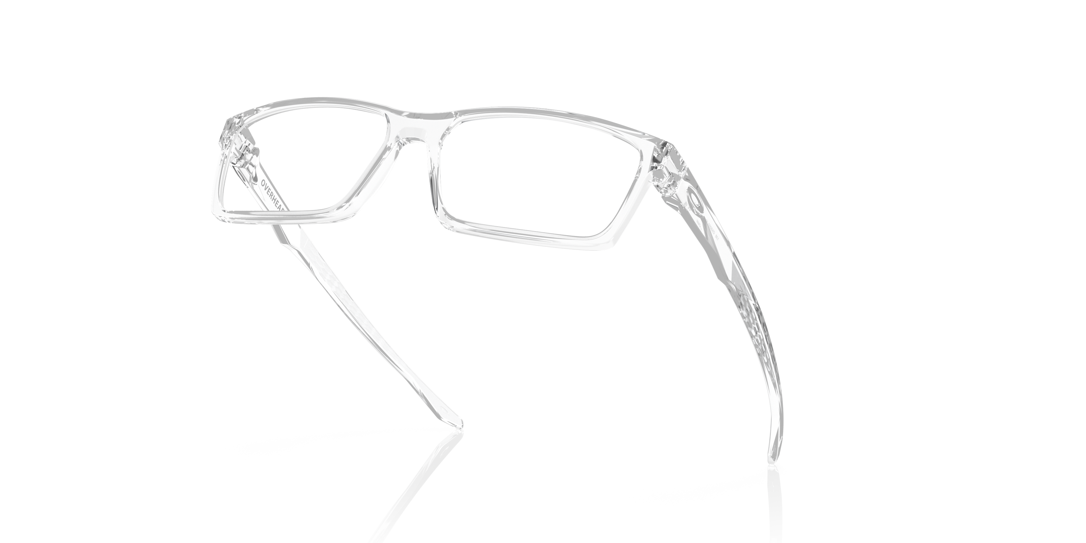 Oakley Overhead OX8060 in Polished Clear, angled view #Colour_Polished Clear