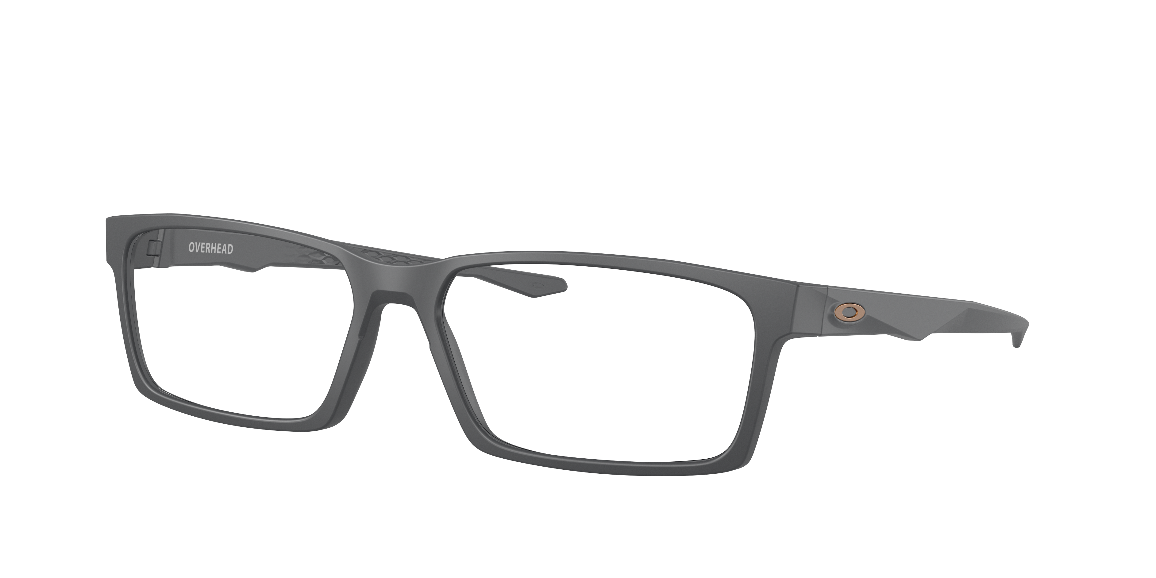 Oakley Overhead OX8060 in Matte Carbon, three-quarter view #Colour_Matte Carbon