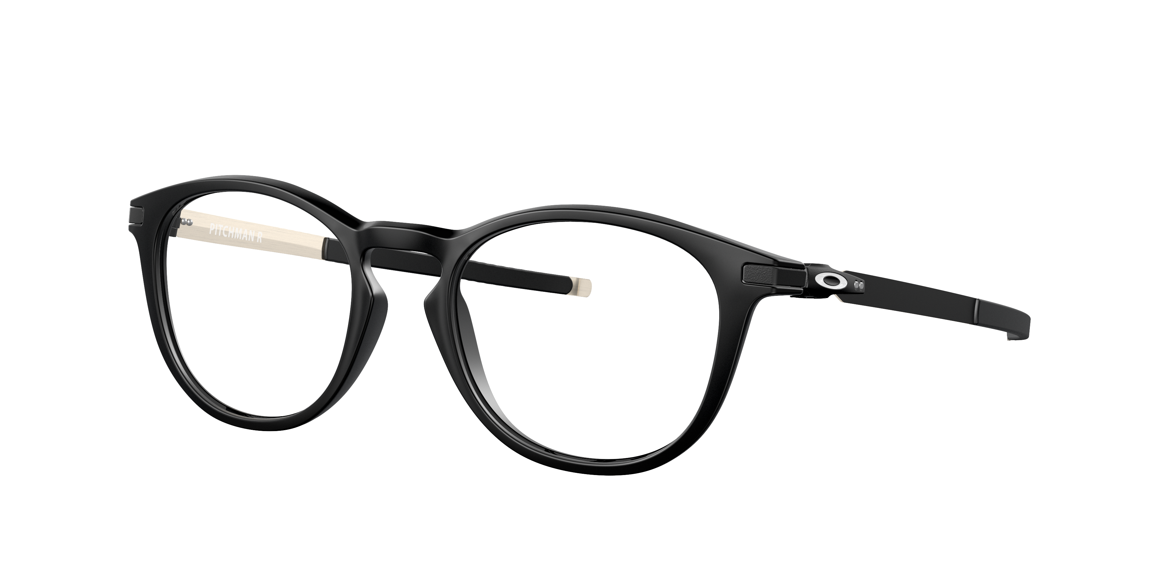 Oakley Pitchman R OX8105 in Satin Black (810501), three-quarter view #Colour_Satin Black (810501)
