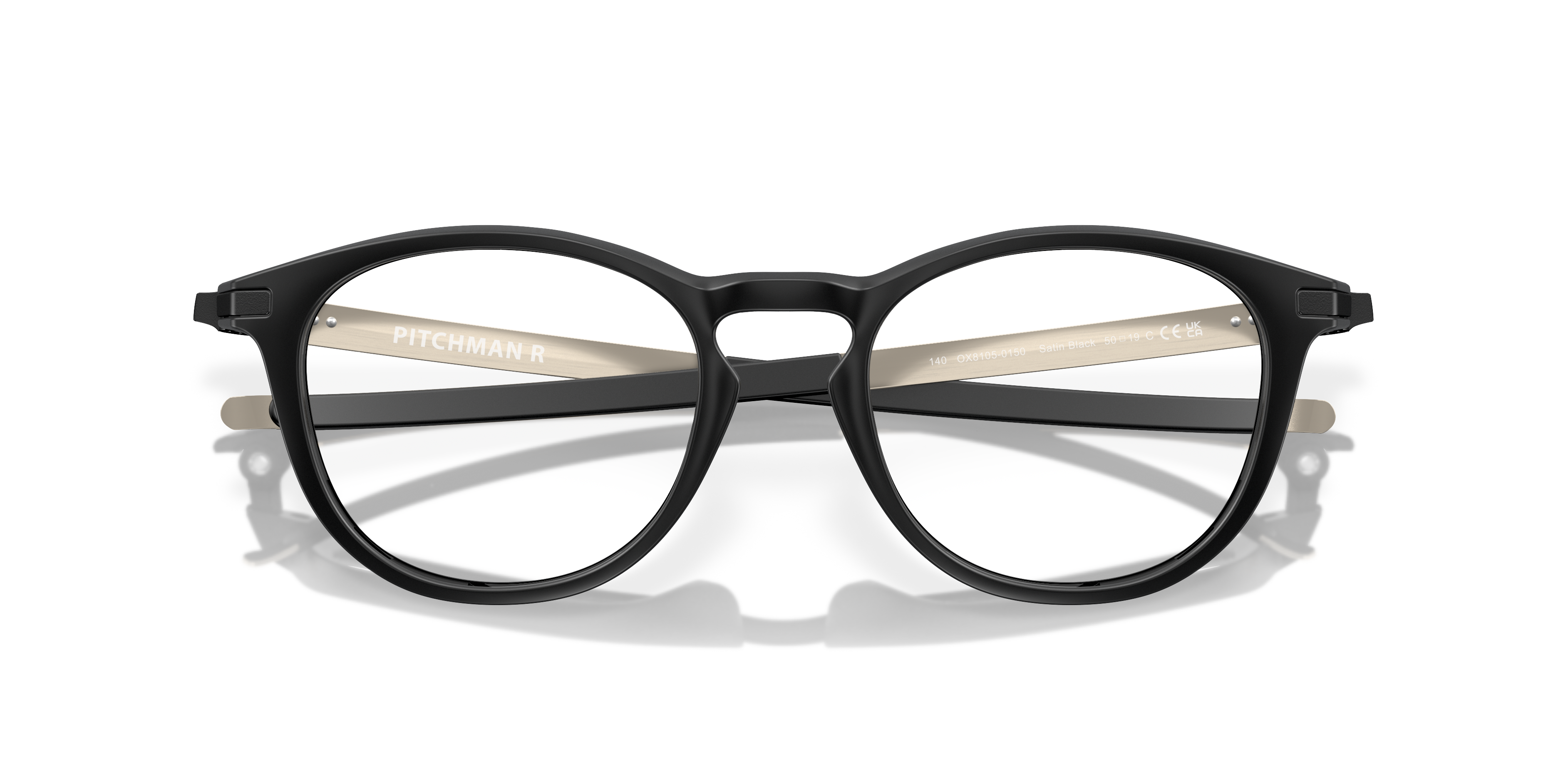 Oakley Pitchman R OX8105 in Satin Black (810501), front detail view #Colour_Satin Black (810501)