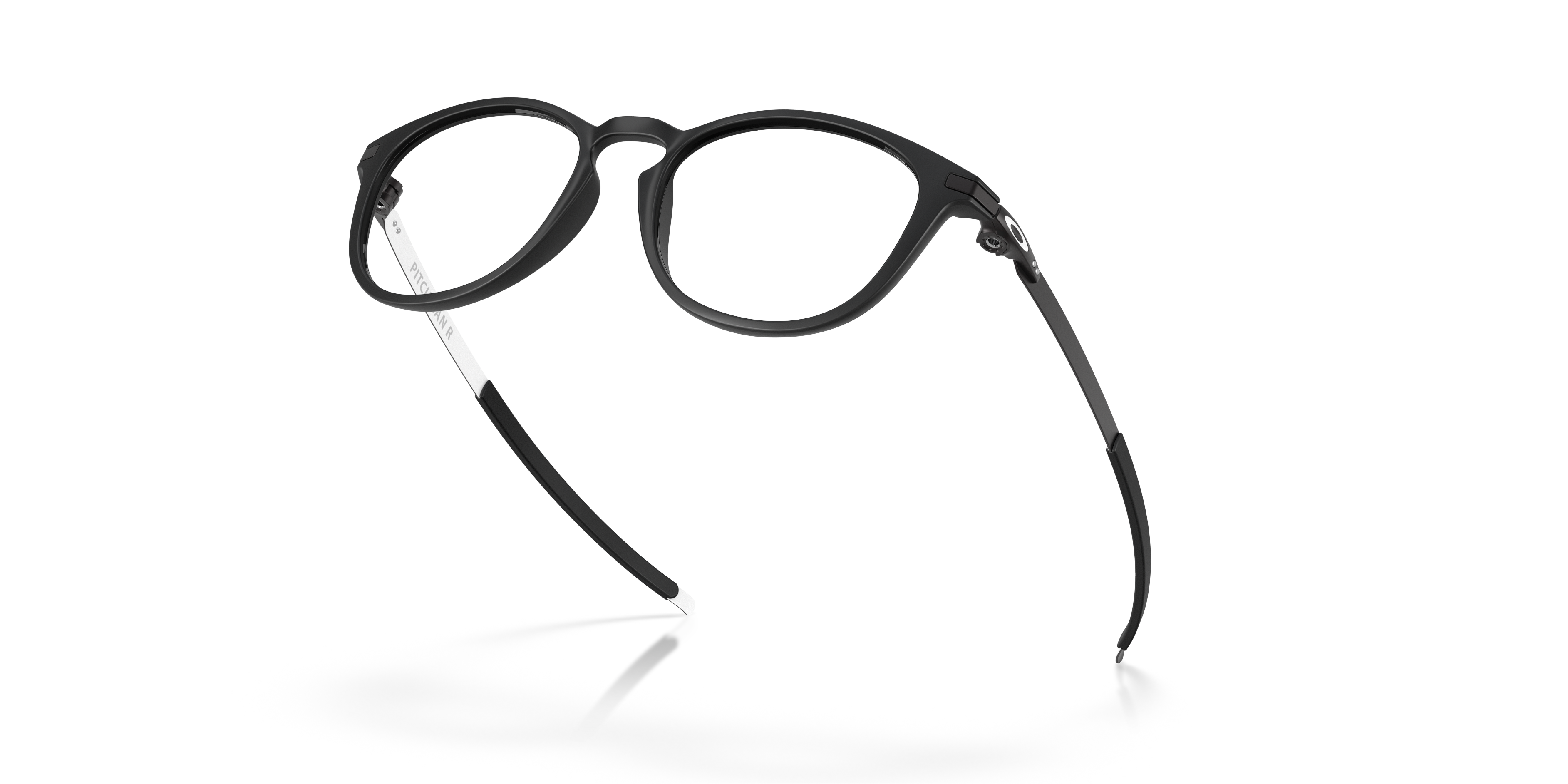 Oakley Pitchman R OX8105 in Satin Black (810525), angled view #Colour_Satin Black (810525)